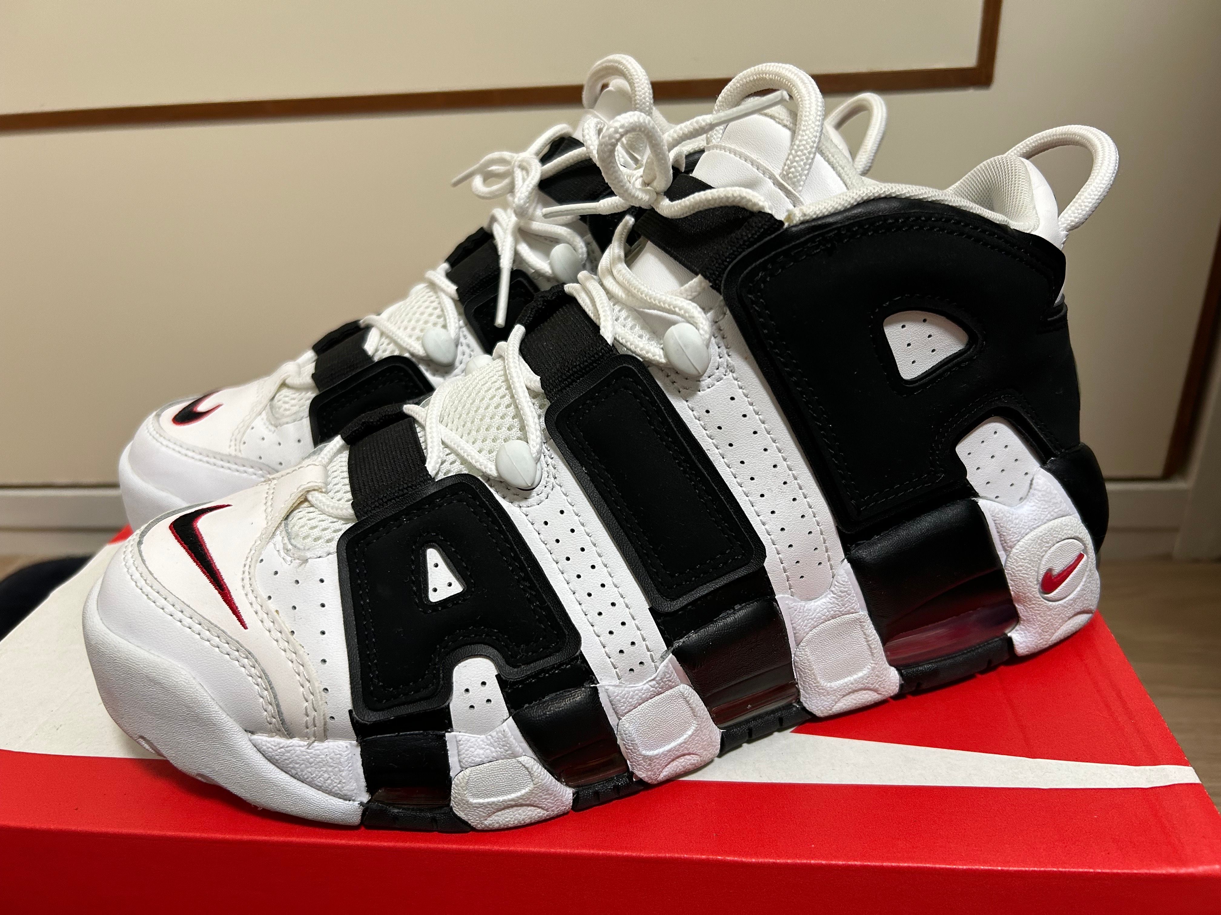 Nike Air More up Tempo "White/Black/University Red"(~2018)