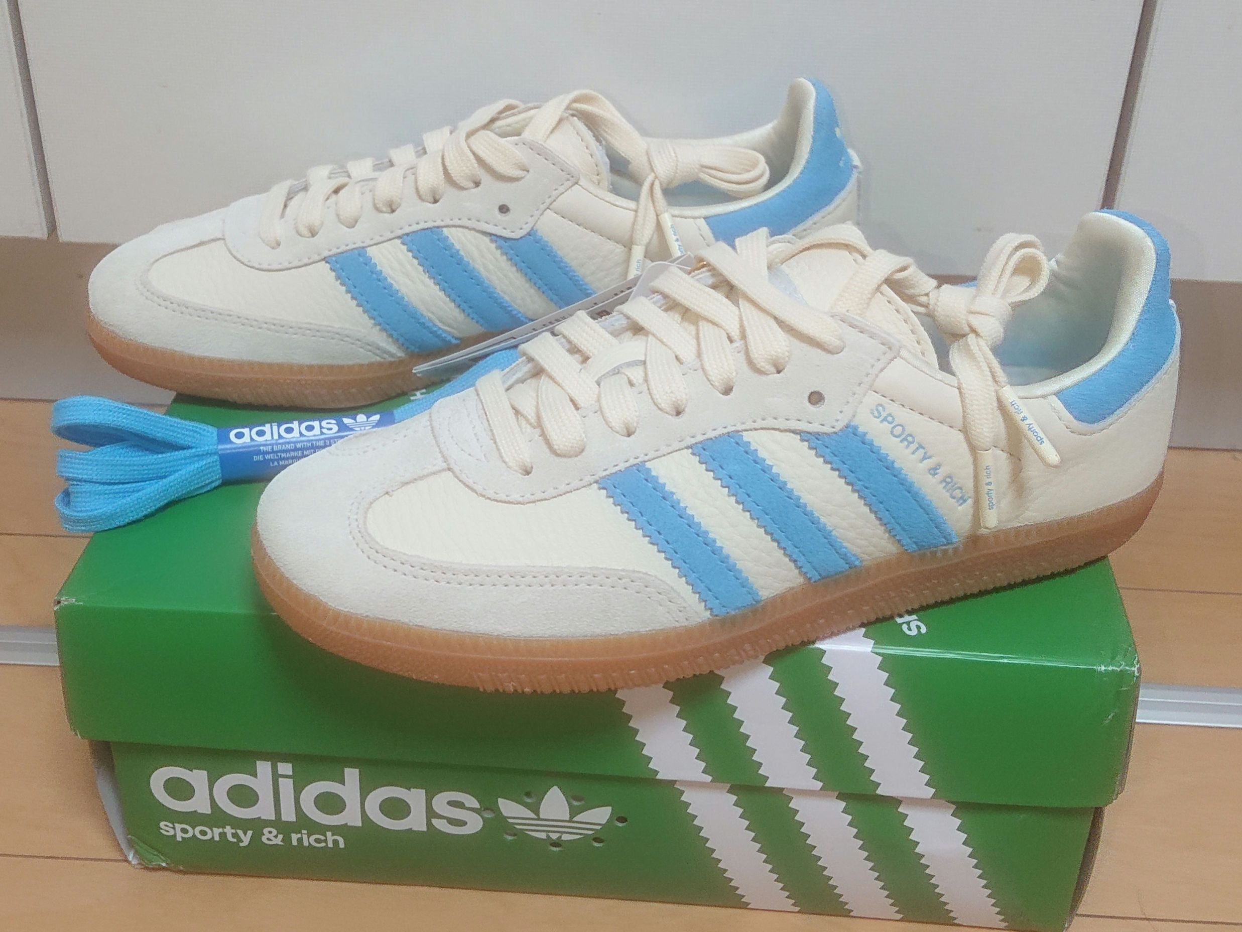 Sporty & Rich × adidas Samba OG "Cream White"