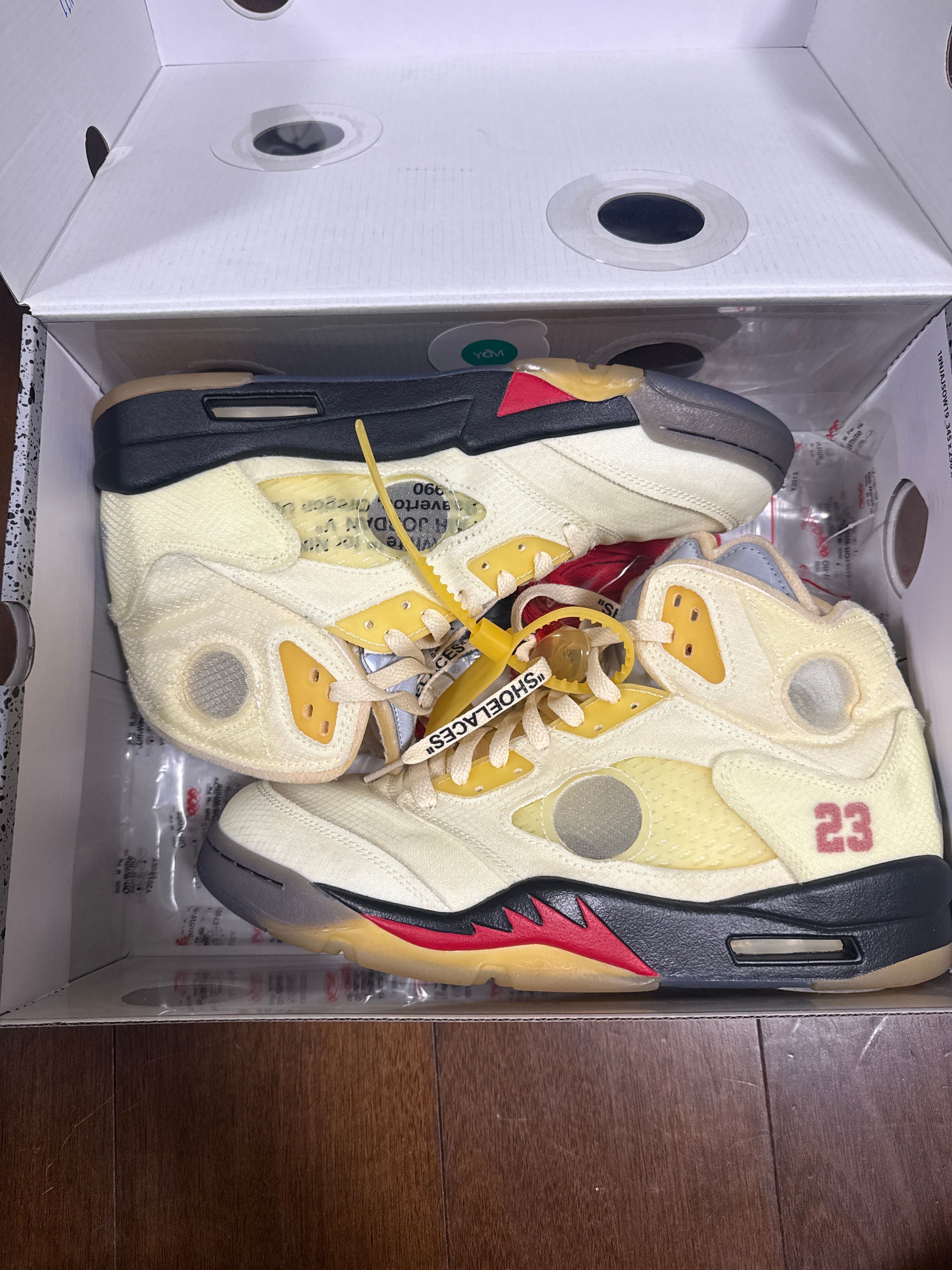 Off-White × Nike Air Jordan 5 "Sail"