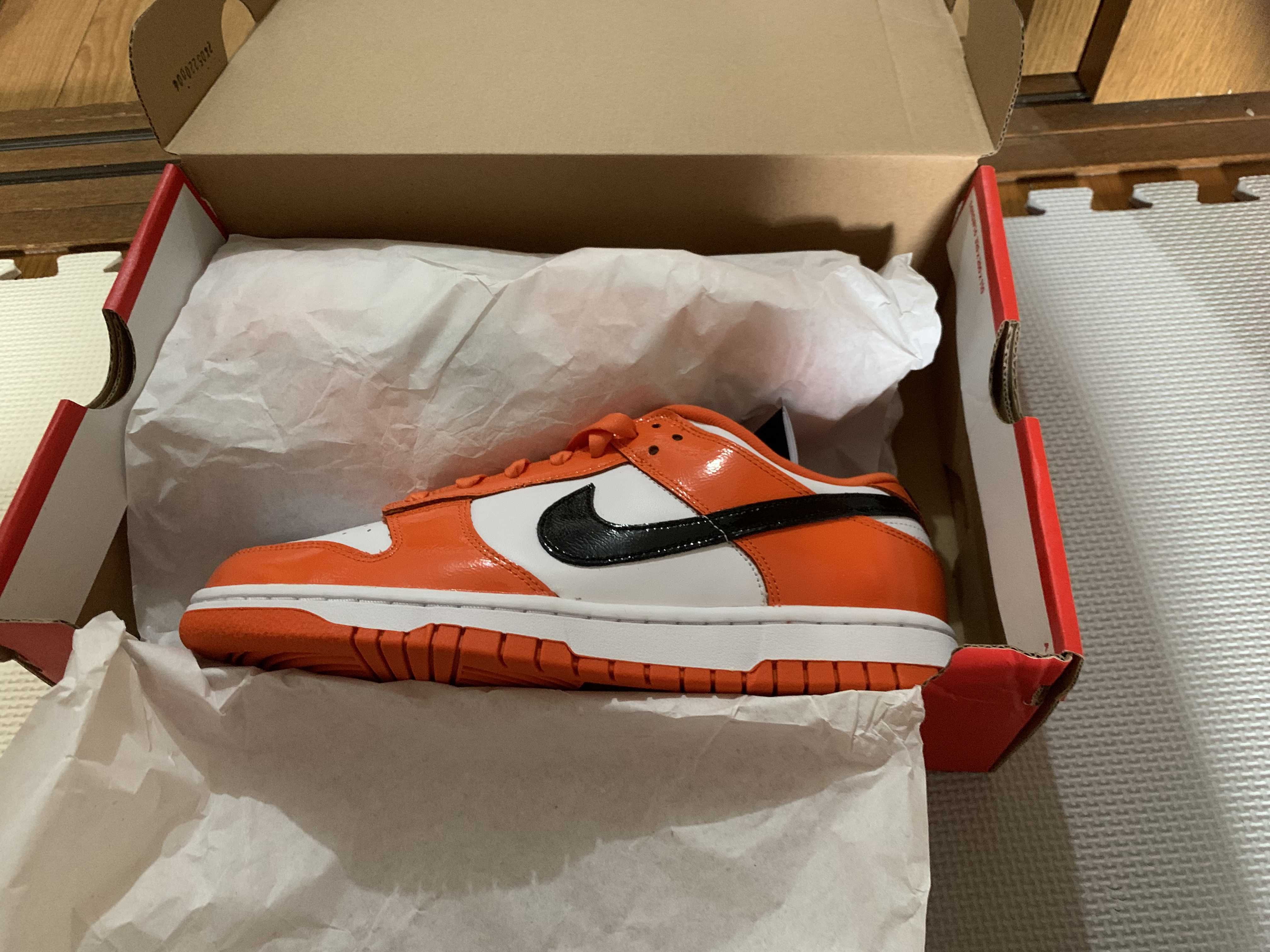 Nike Women's Dunk Low "Patent Orange"