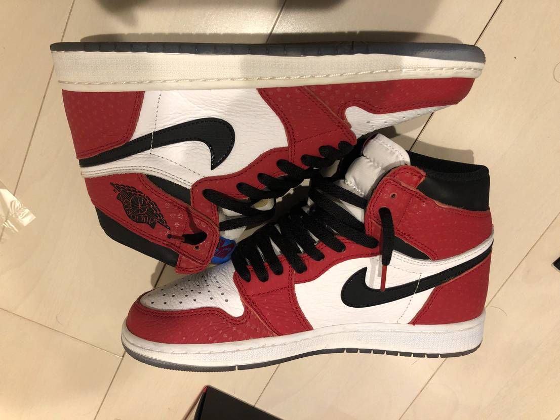 Spiderman × Nike Air Jordan 1 Origin Story "Gym Red/White/Photo Blue/Black"