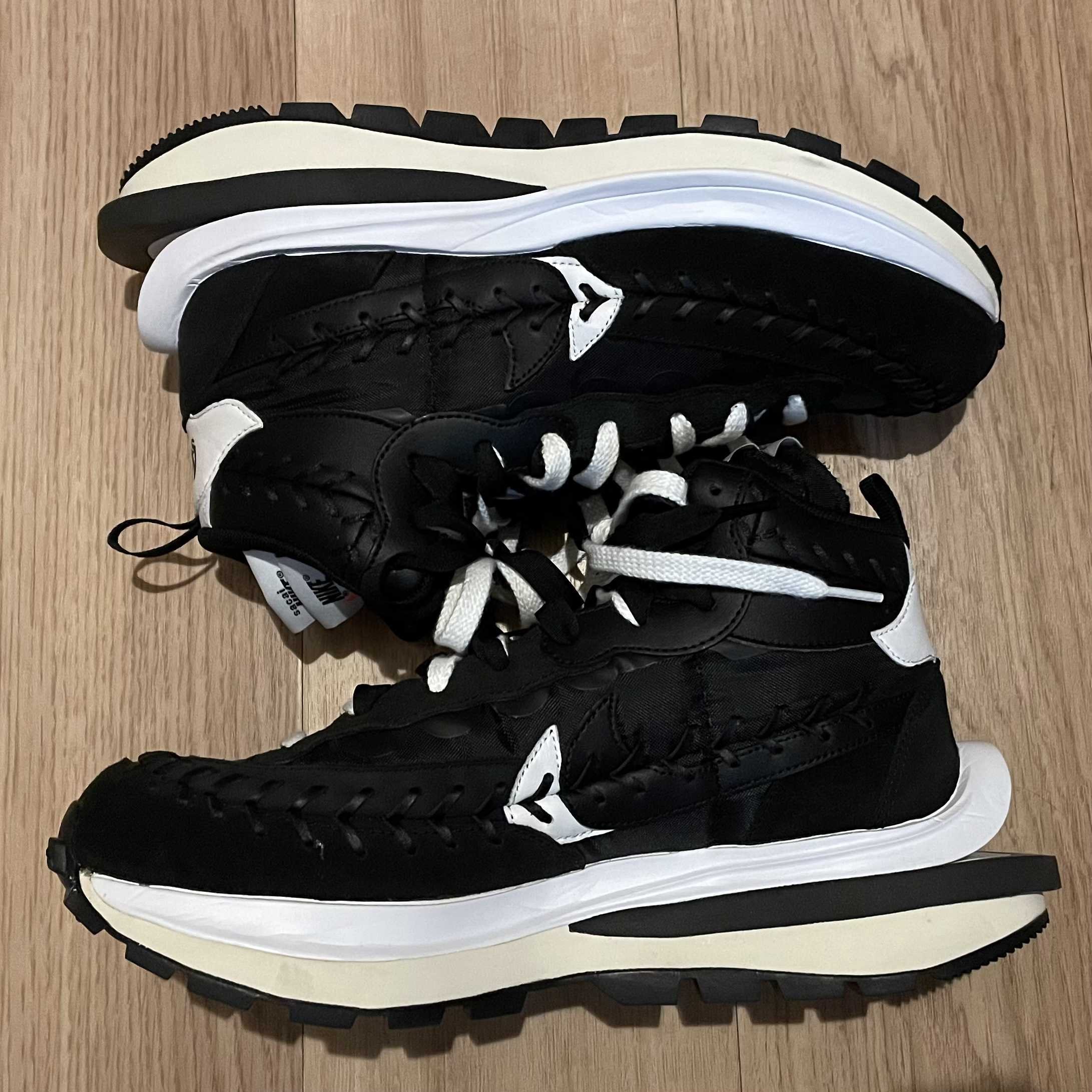 Jean-Paul Gaultier × sacai × Nike Vapor Waffle "Black/Black-White"