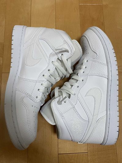 Nike Air Jordan 1 Mid "Triple White"(2020)