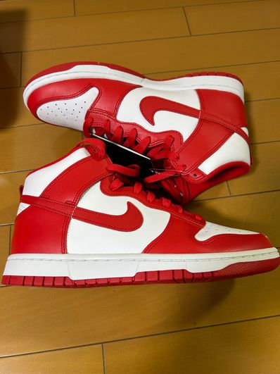 Nike Dunk High "Championship White and Red"