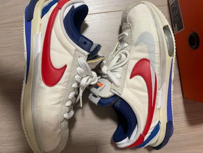 sacai × Nike Zoom Cortez "White and University Red"