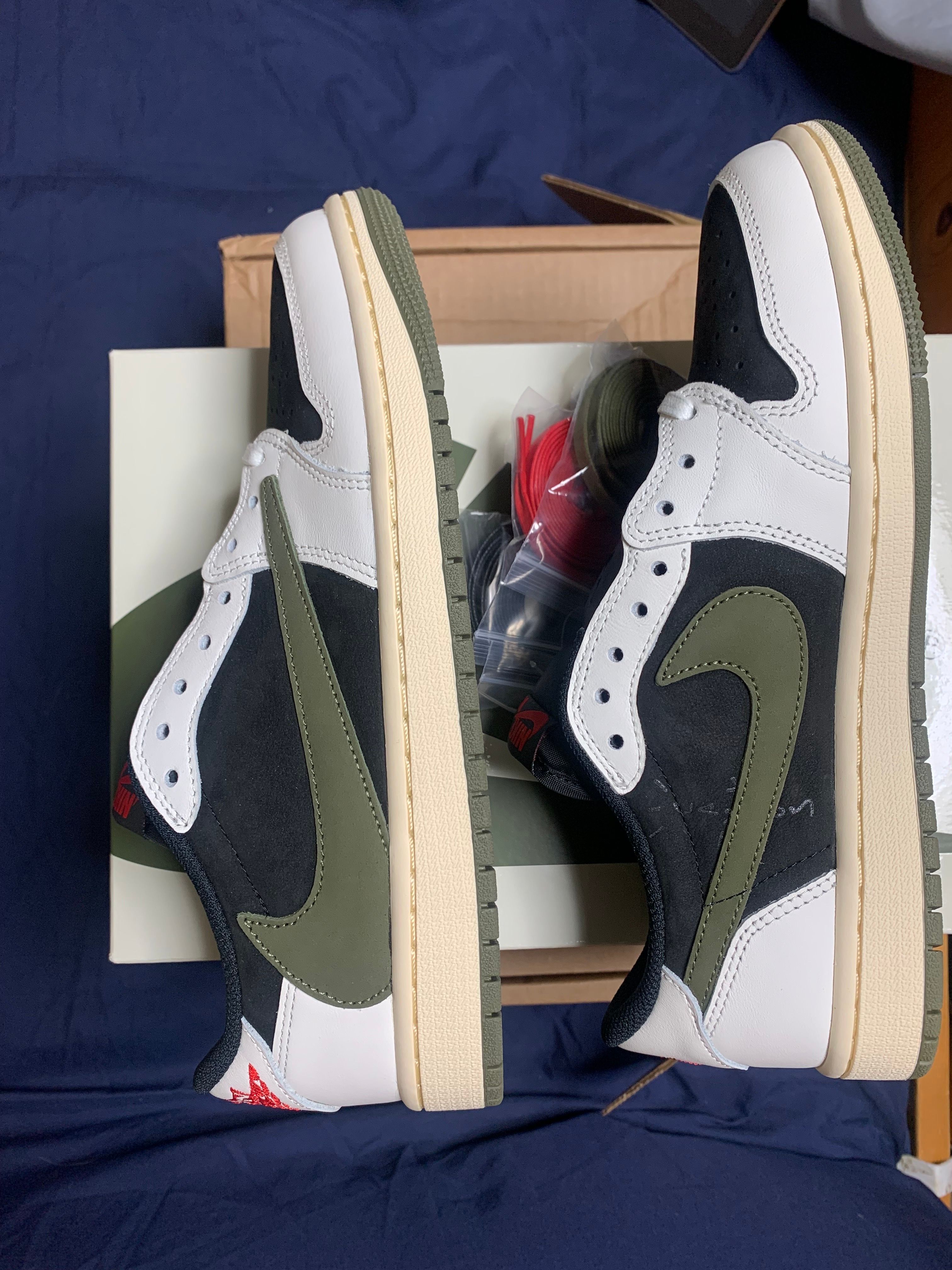 Travis Scott × Nike Women's Air Jordan 1 Low OG "Medium Olive"