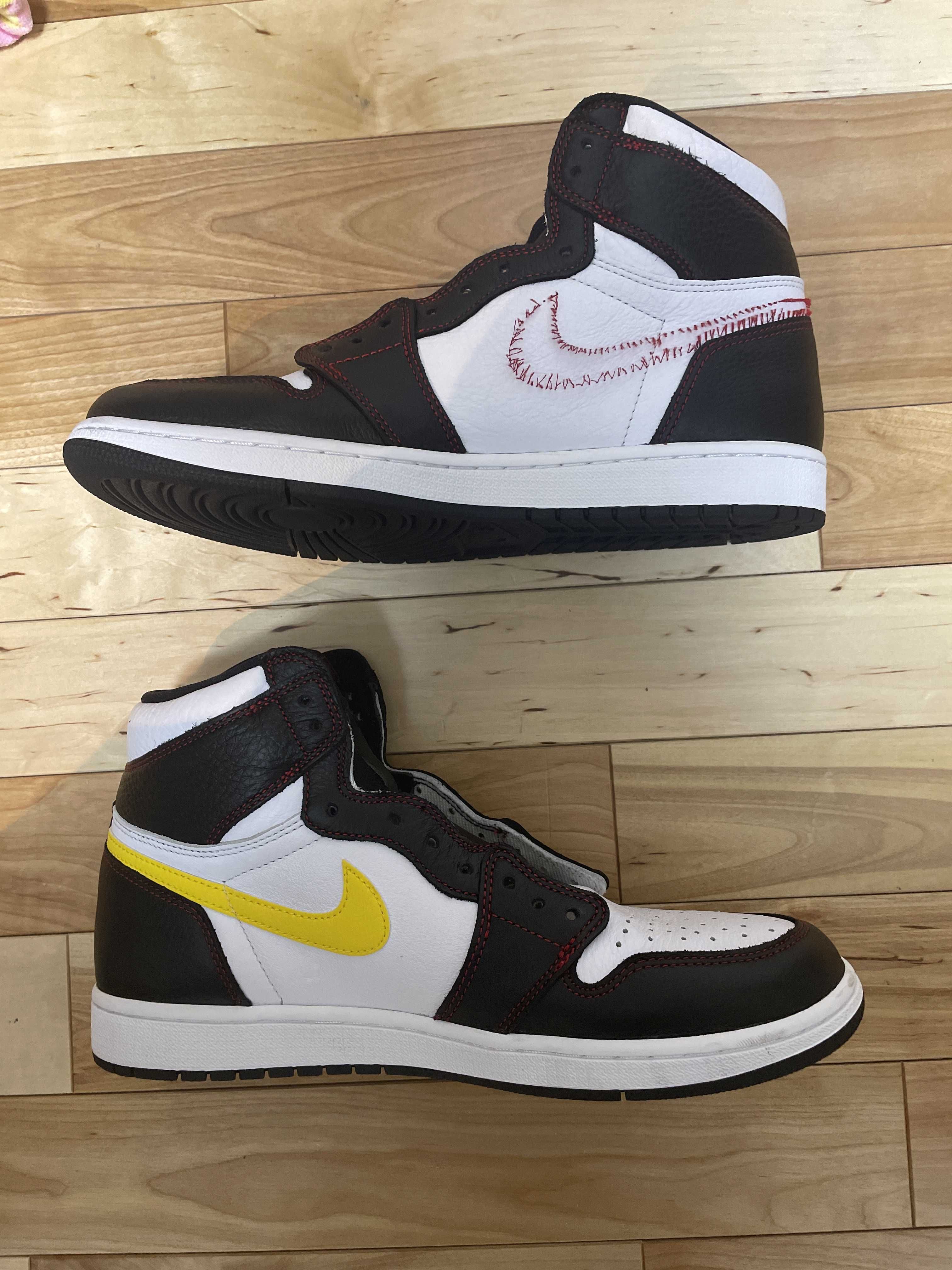 Nike Air Jordan 1 High OG Defiant "Black/Yellow/Gym Red"    