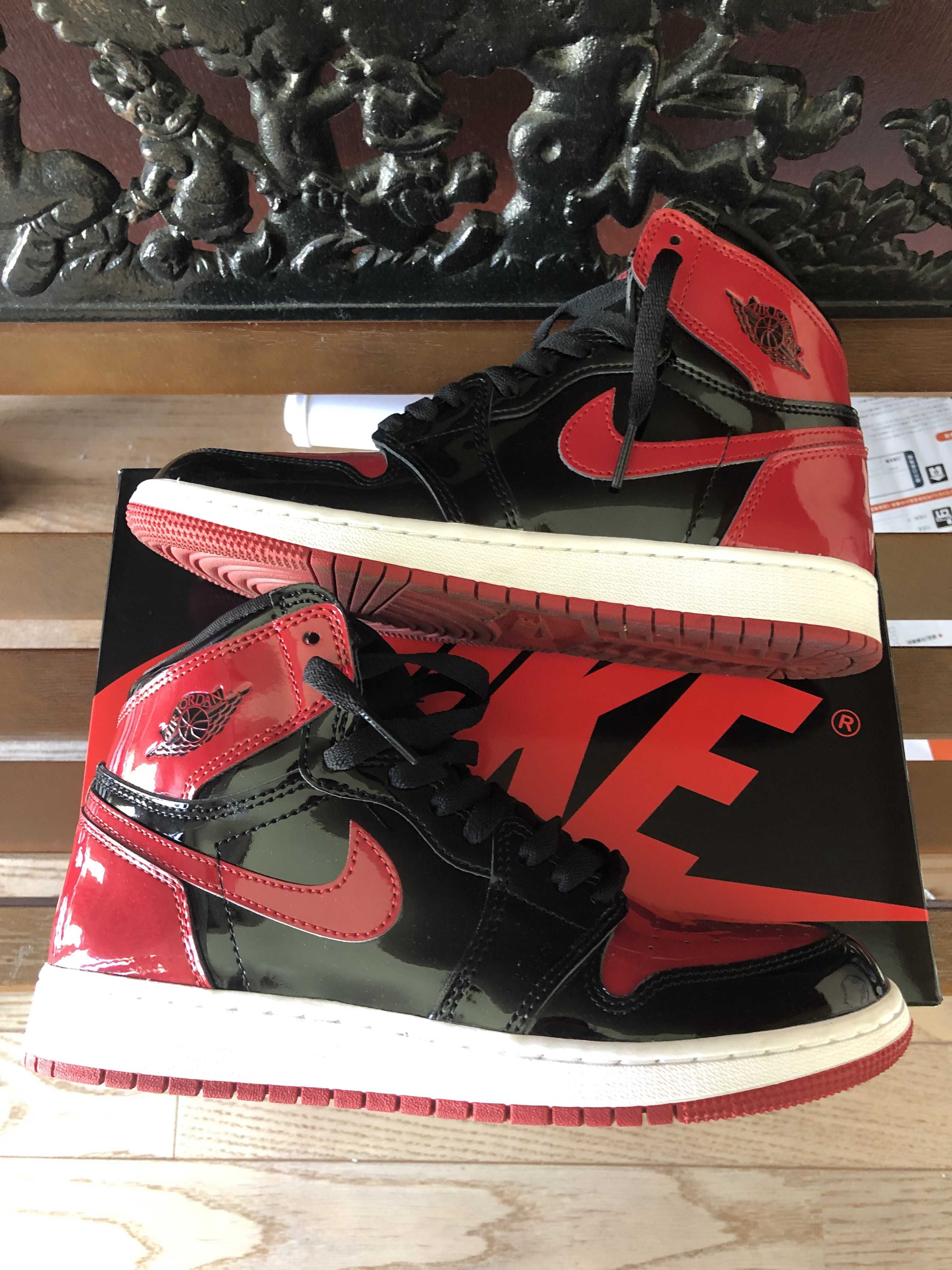 Nike GS Air Jordan 1 High OG "Patent Bred"