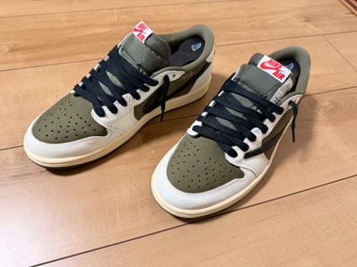 Travis Scott × Nike Air Jordan 1 Low OG SP "Reverse Olive"