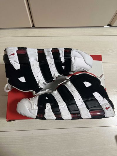 NIKE AIR MORE UPTEMPO "WHITE/BLACK/UNIVERSITY RED"(2020)