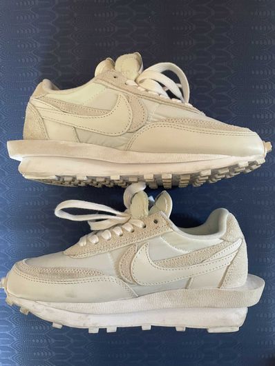 sacai × Nike LDV Waffle "Triple White"