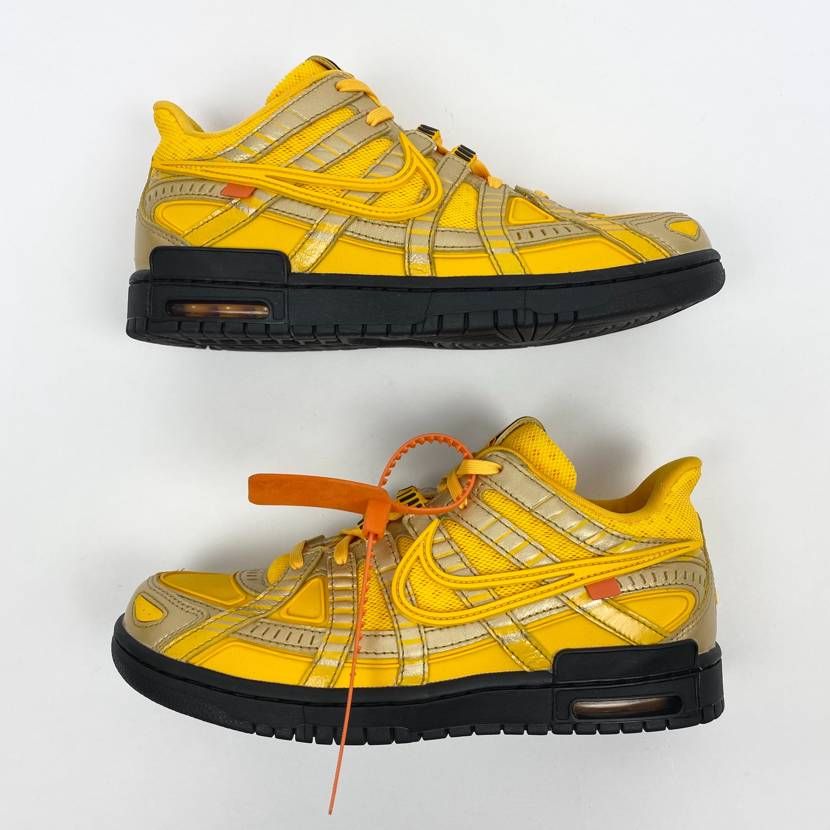 Off-White × Nike Air Rubber Dunk "University Gold"