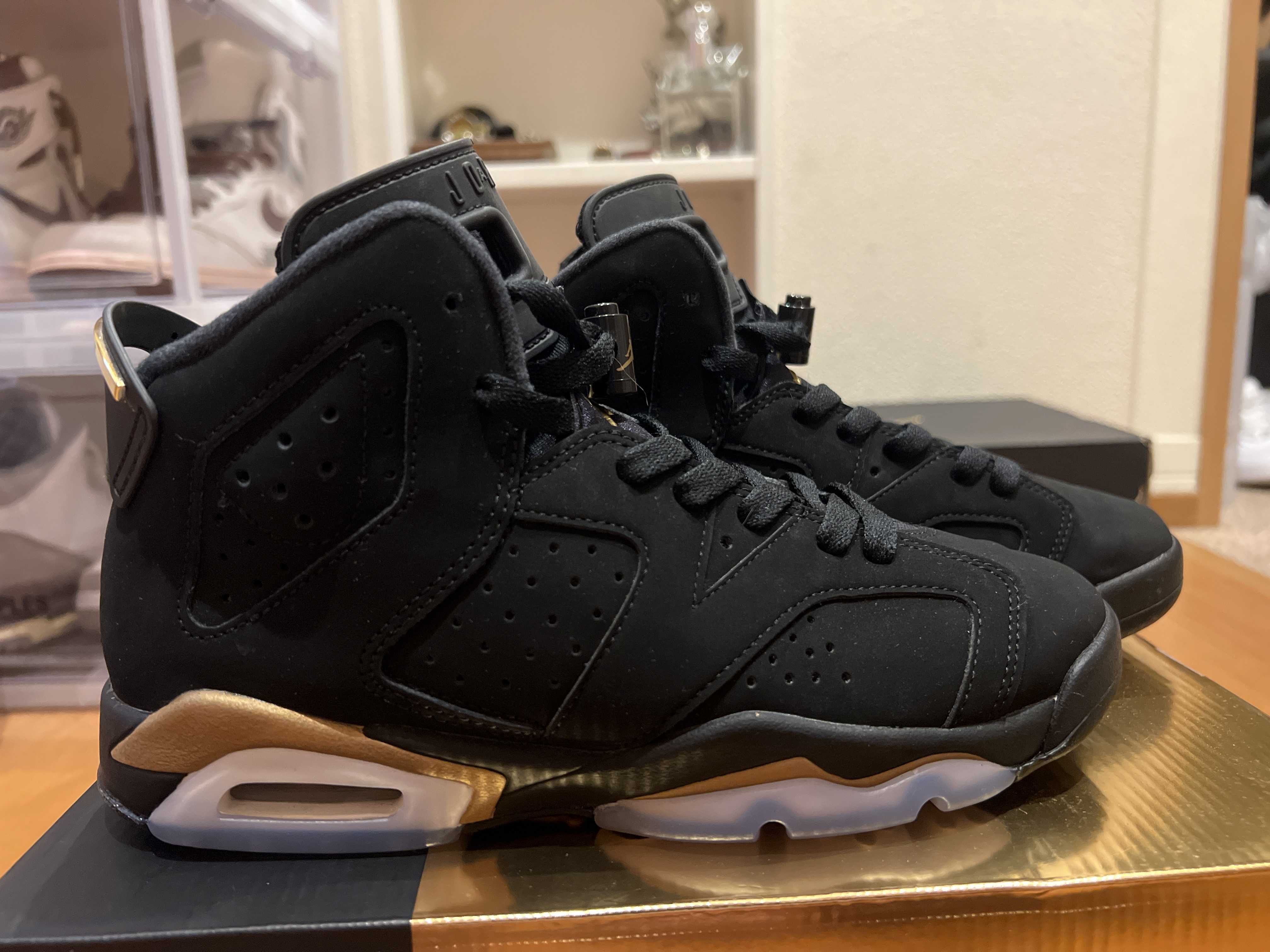 NIKE AIR JORDAN 6 GS "DMP" BLACK/METALLIC GOLD (2020)