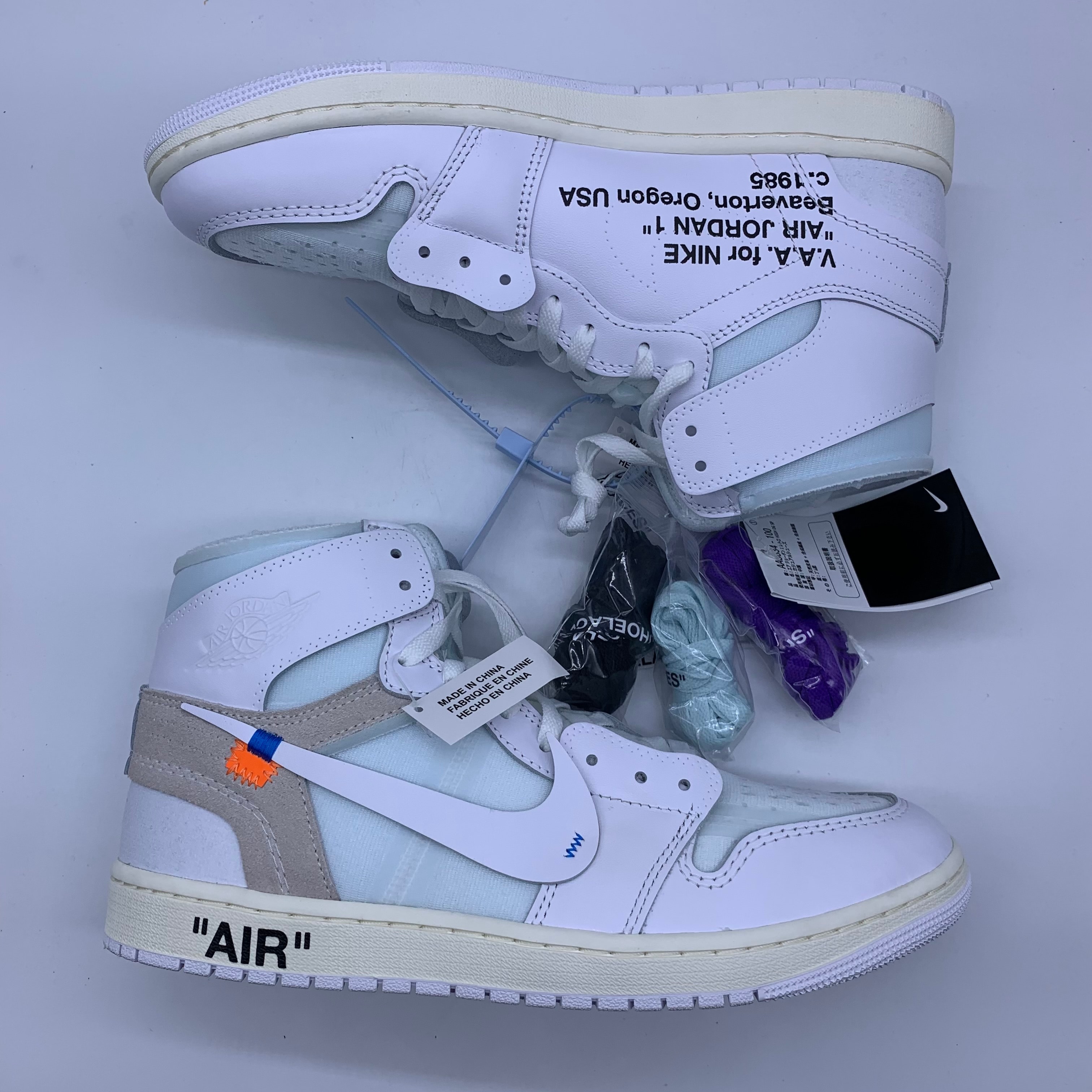 Virgil Abloh Archive (V.A.A.) × Nike Air Jordan 1 Retro High OG "Alaska"
