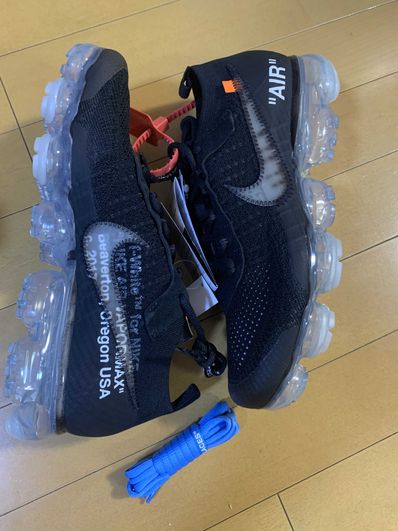 Off-White × Nike Air Vapormax "Black/Total Orange/Clear"