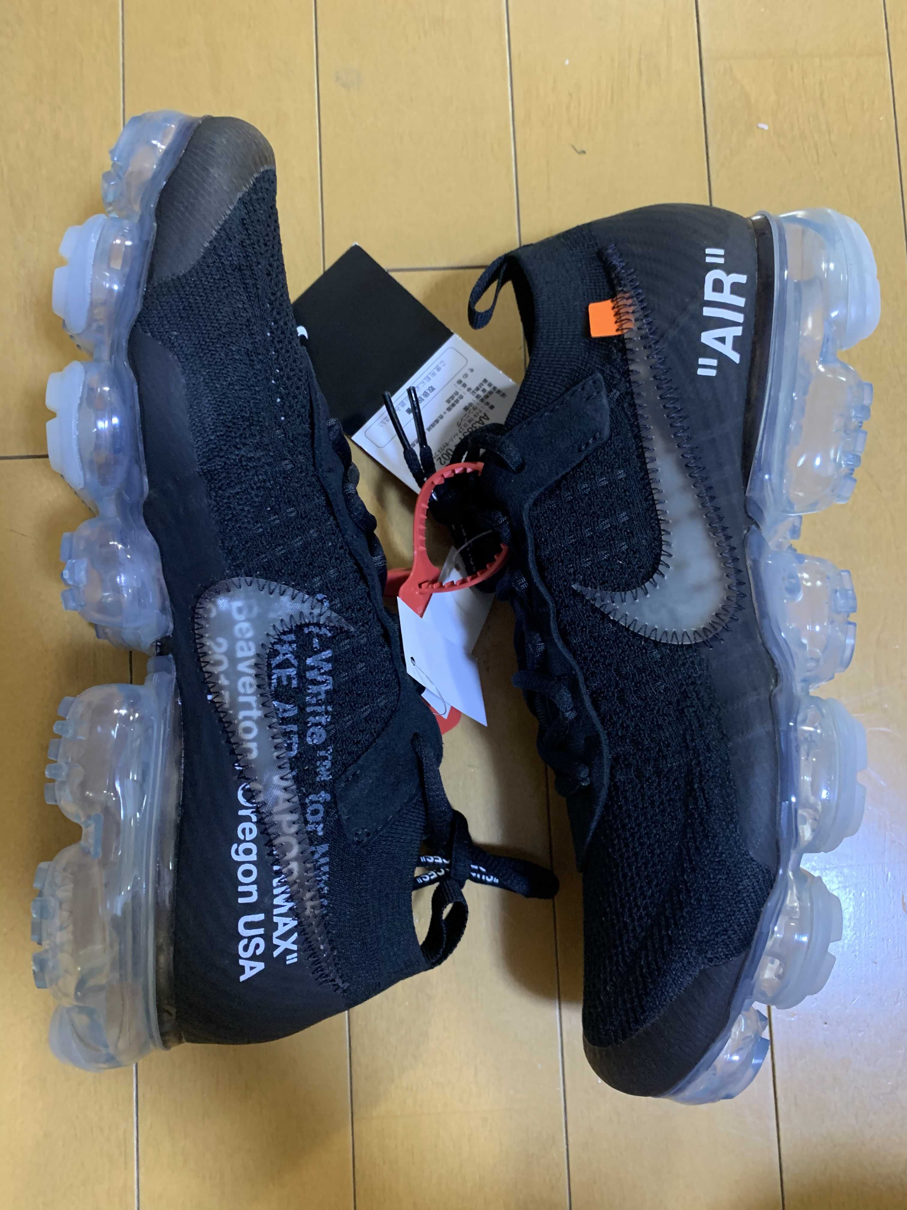 Off-White × Nike Air Vapormax "Black/Total Orange/Clear"