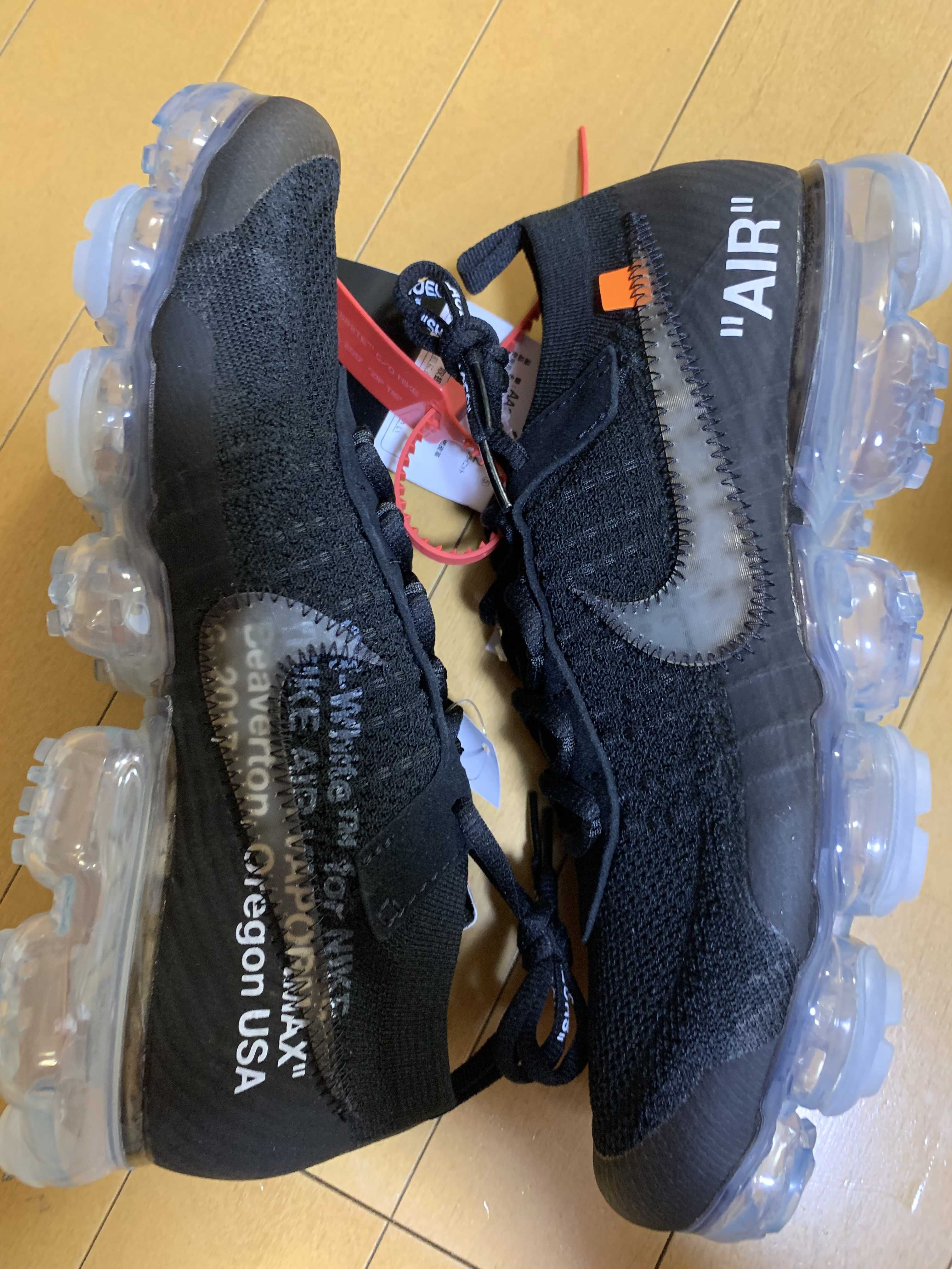 Off-White × Nike Air Vapormax "Black/Total Orange/Clear"
