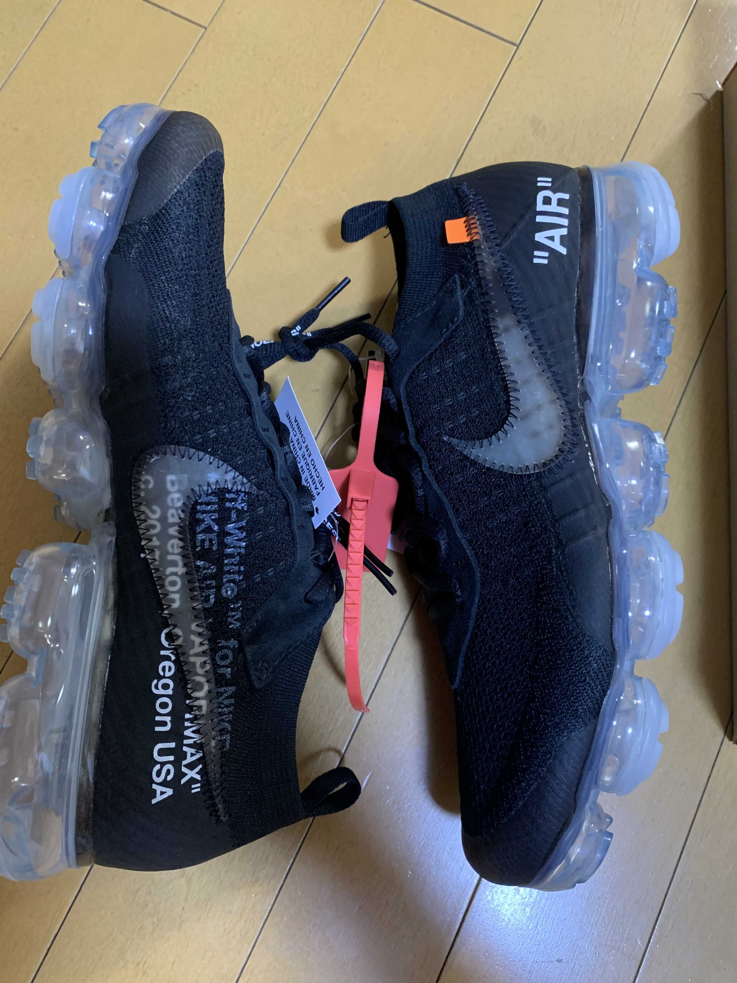 Off-White × Nike Air Vapormax "Black/Total Orange/Clear"