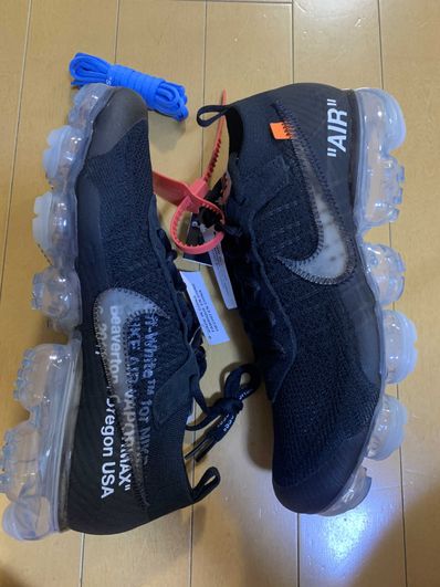 Off-White × Nike Air Vapormax "Black/Total Orange/Clear"