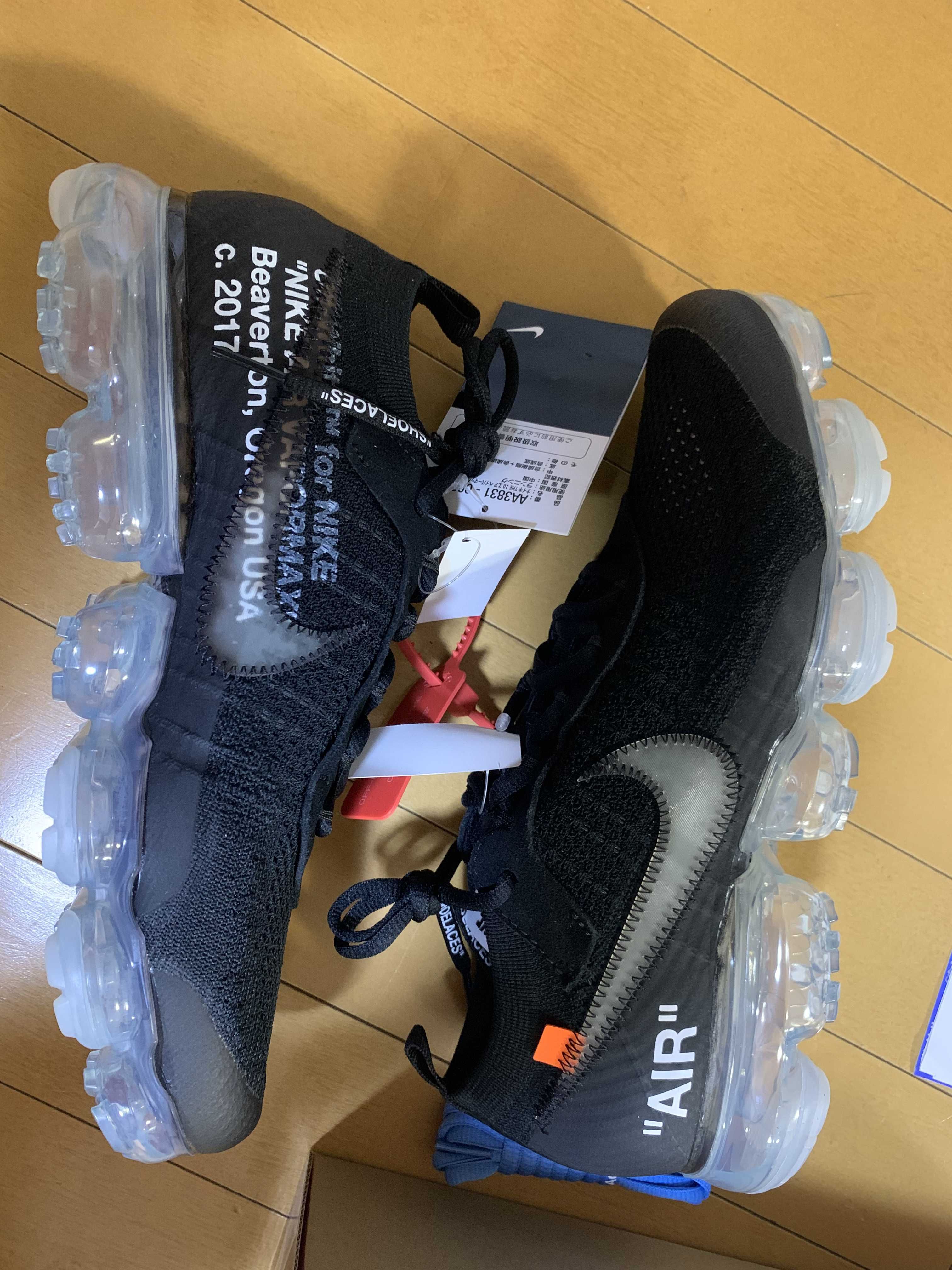 Off-White × Nike Air Vapormax "Black/Total Orange/Clear"