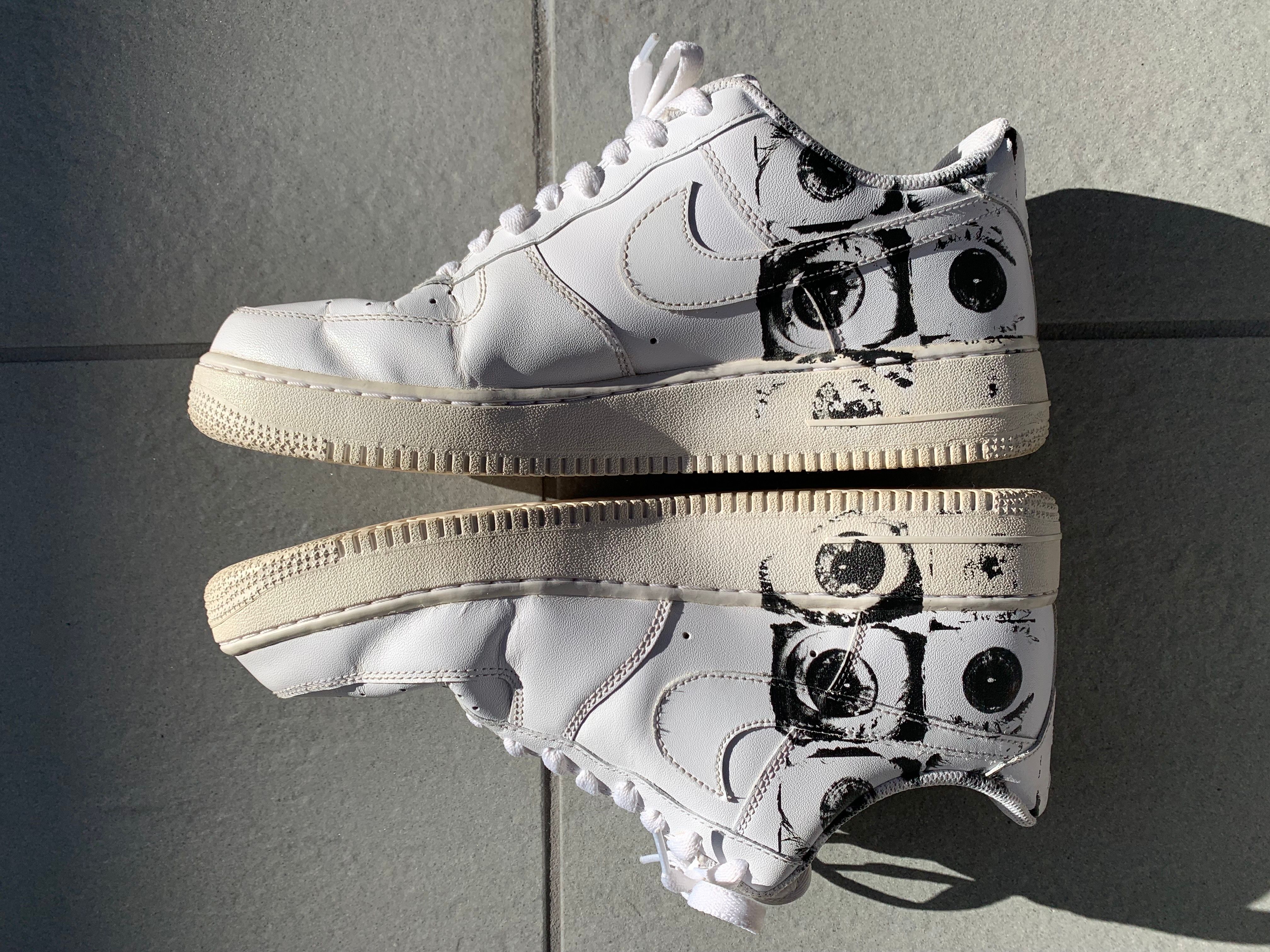 Supreme × COMME des GARCONS SHIRT × Nike Air Force 1 Low "White"