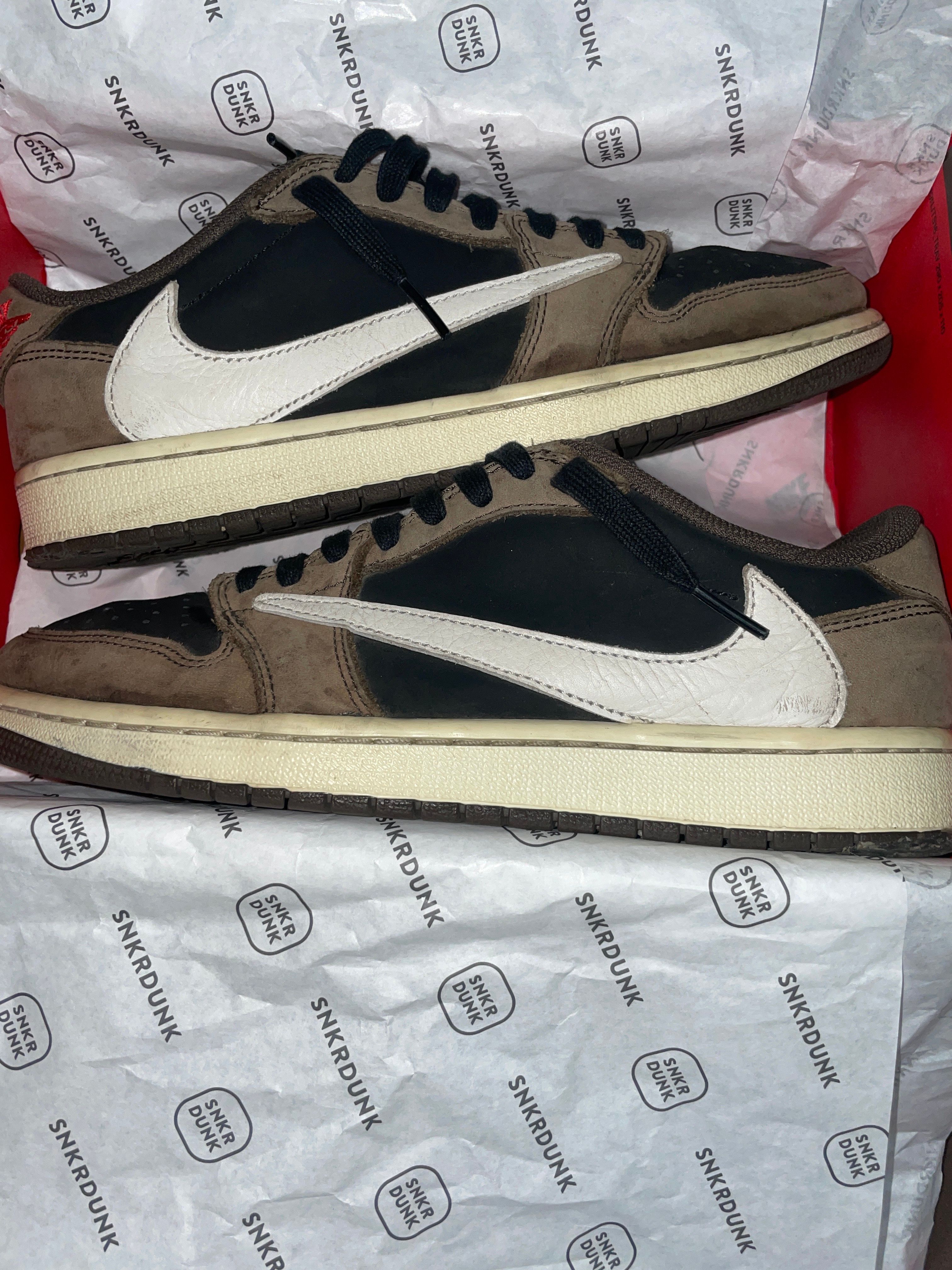 Travis Scott × Nike Air Jordan 1 Low OG SP-T "Black/Dark Mocha"