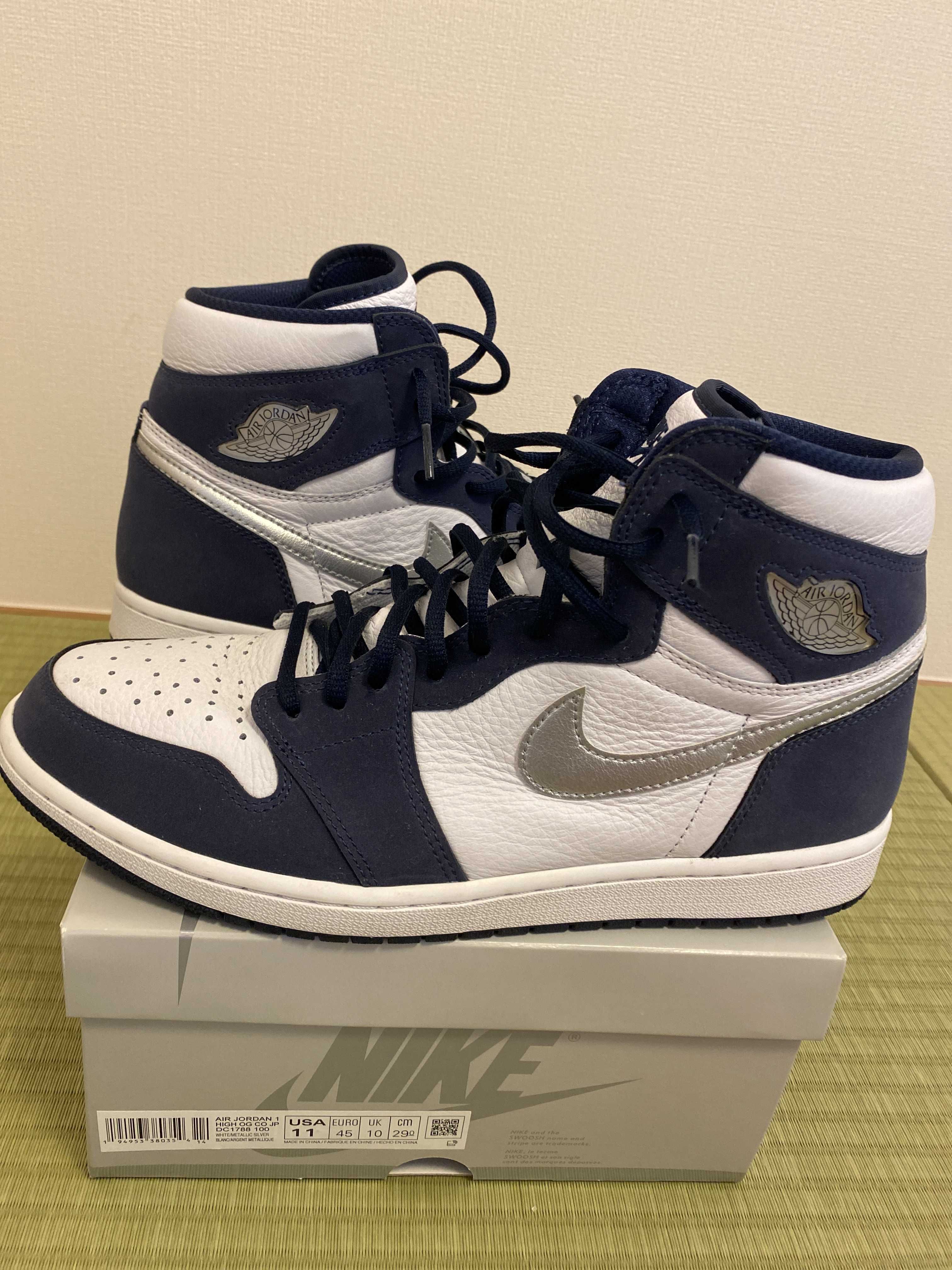 Nike Air Jordan 1 High OG CO.JP "White/Midnight Navy" (2020)(ブリーフケースなし)