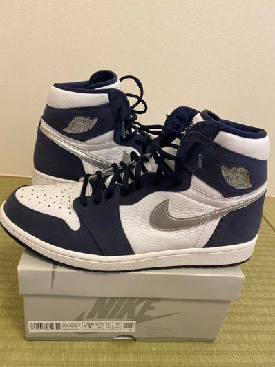 Nike Air Jordan 1 High OG CO.JP "White/Midnight Navy" (2020)(ブリーフケースなし)