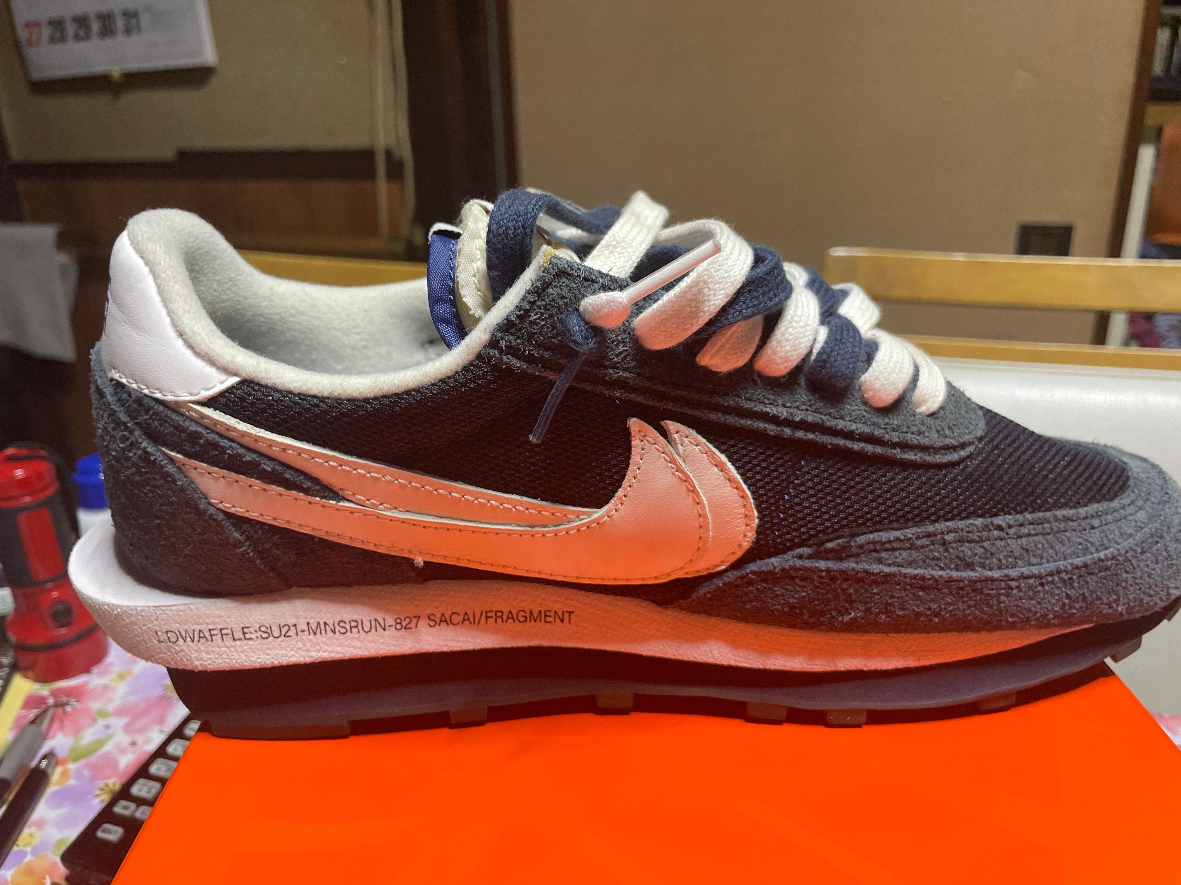 Fragment × sacai × Nike LD Waffle "Blackended Blue"