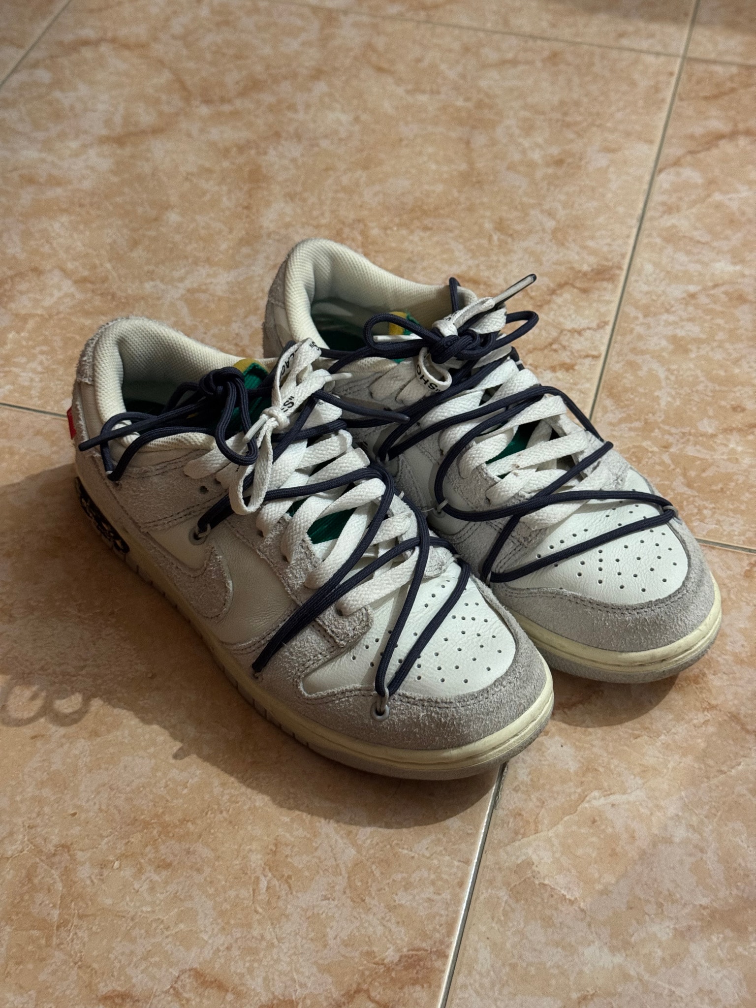 Off-White × Nike Dunk Low "Sail/Neutral Grey/Gridiron"