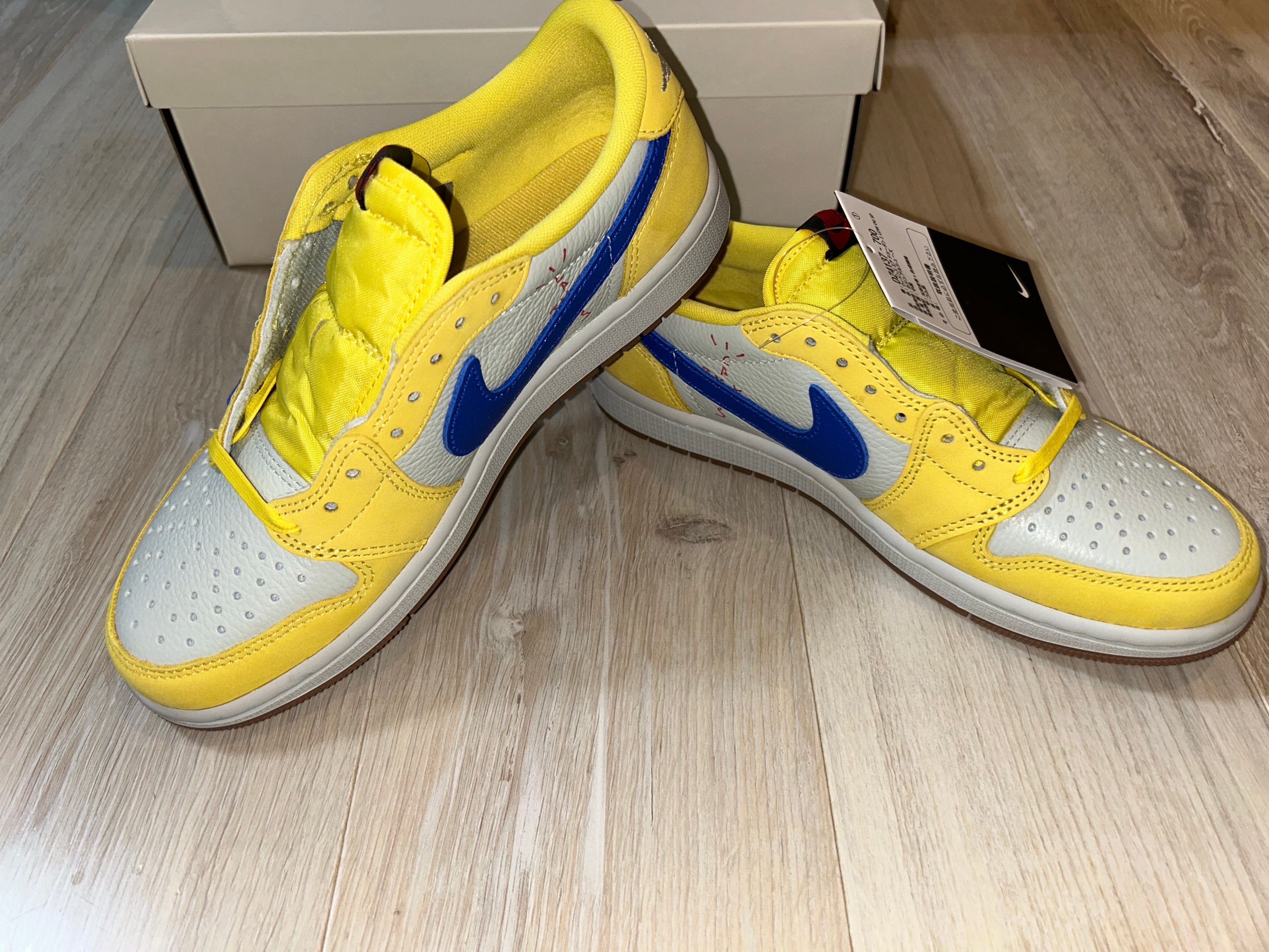 Travis Scott × Nike Women's Air Jordan 1 Retro Low OG "Canary"