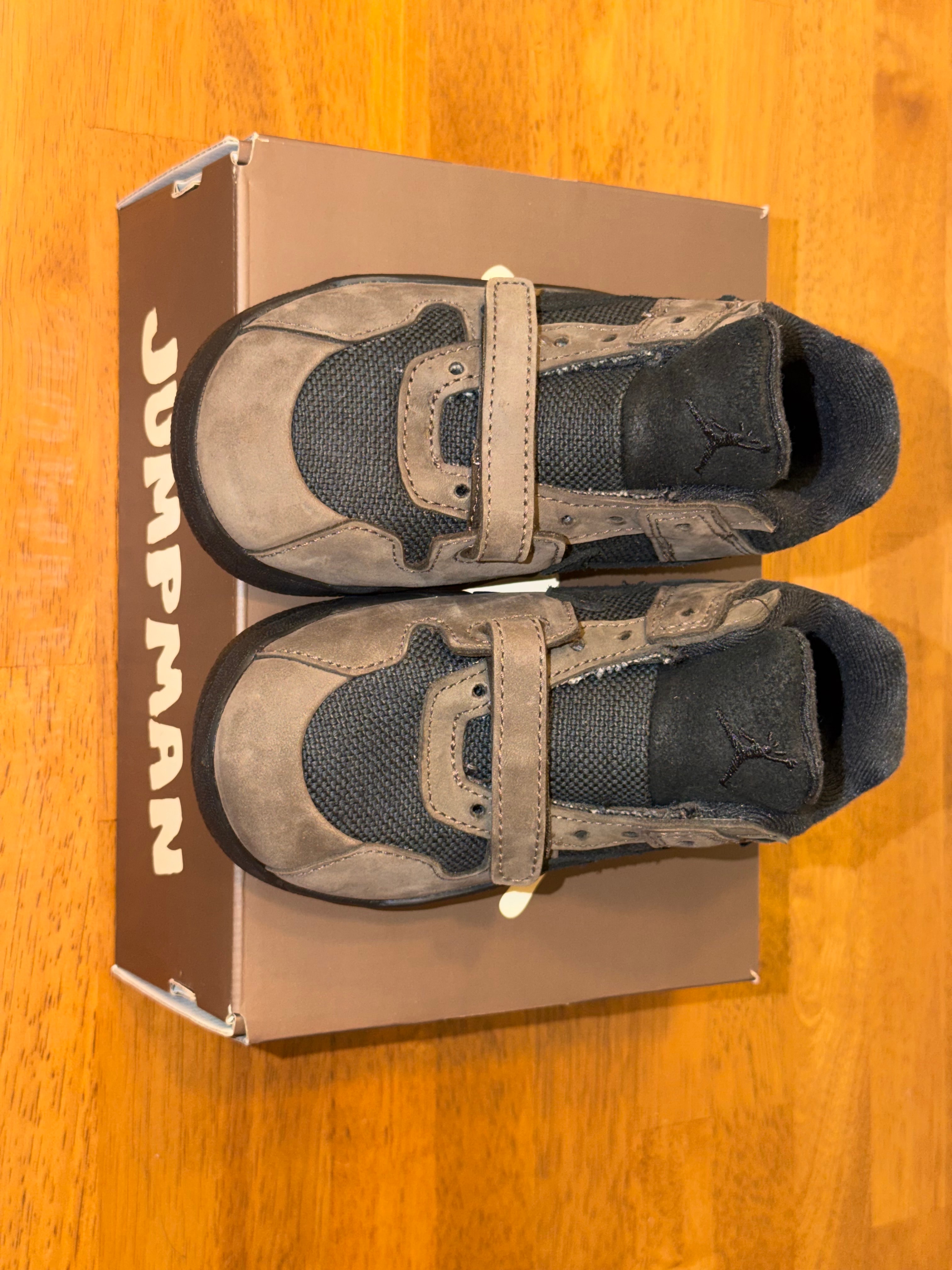 Travis Scott × Nike TD Jordan Jumpman Jack TR CJ1 T-Rexx "Black and Dark Mocha"