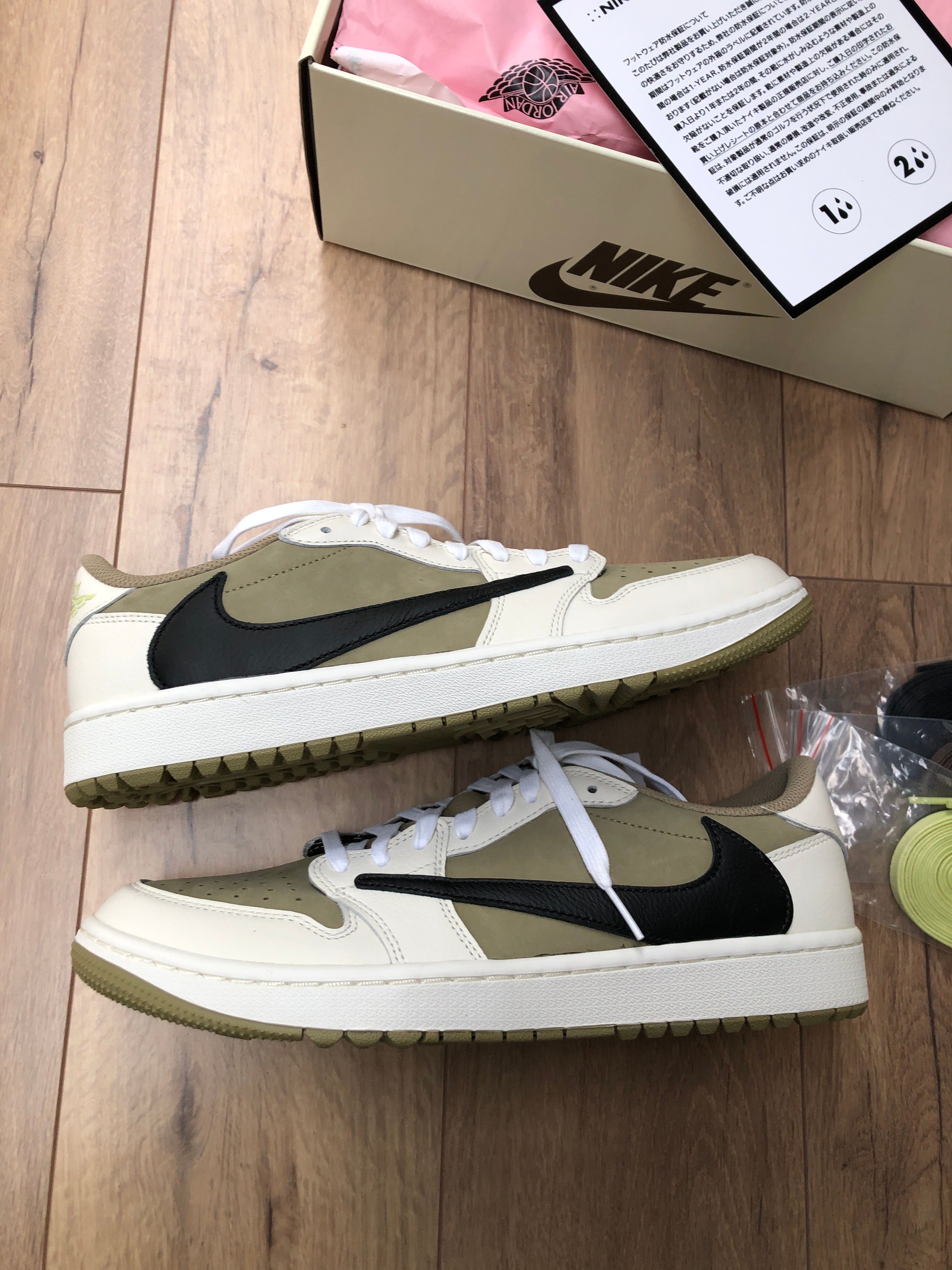 Travis Scott × Nike Air Jordan 1 Low Golf NRG "Neutral Olive"