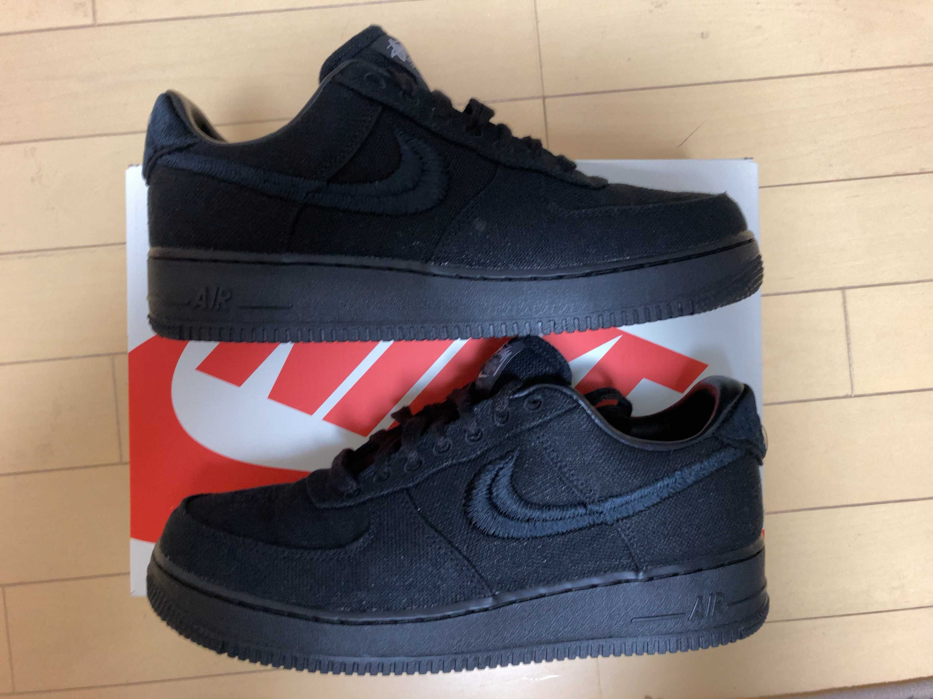 Stussy × Nike Air Force 1 Low "Triple Black"