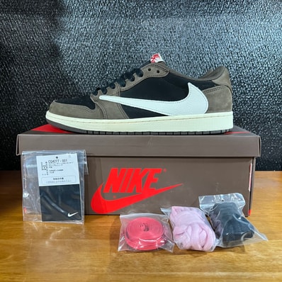 Travis Scott × Nike Air Jordan 1 Low OG SP-T "Black/Dark Mocha"