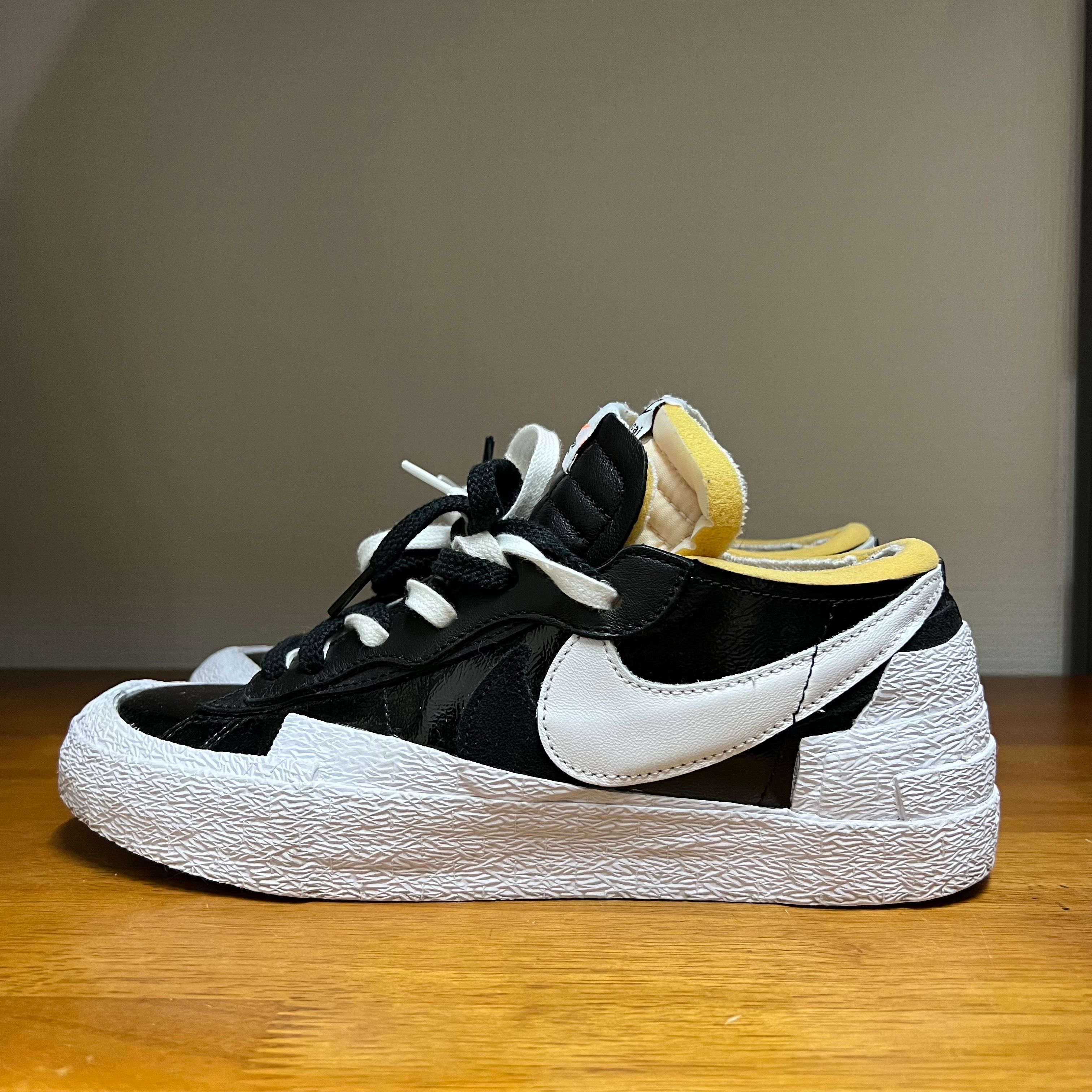 sacai × Nike Blazer Low "Black Patent Leather"
