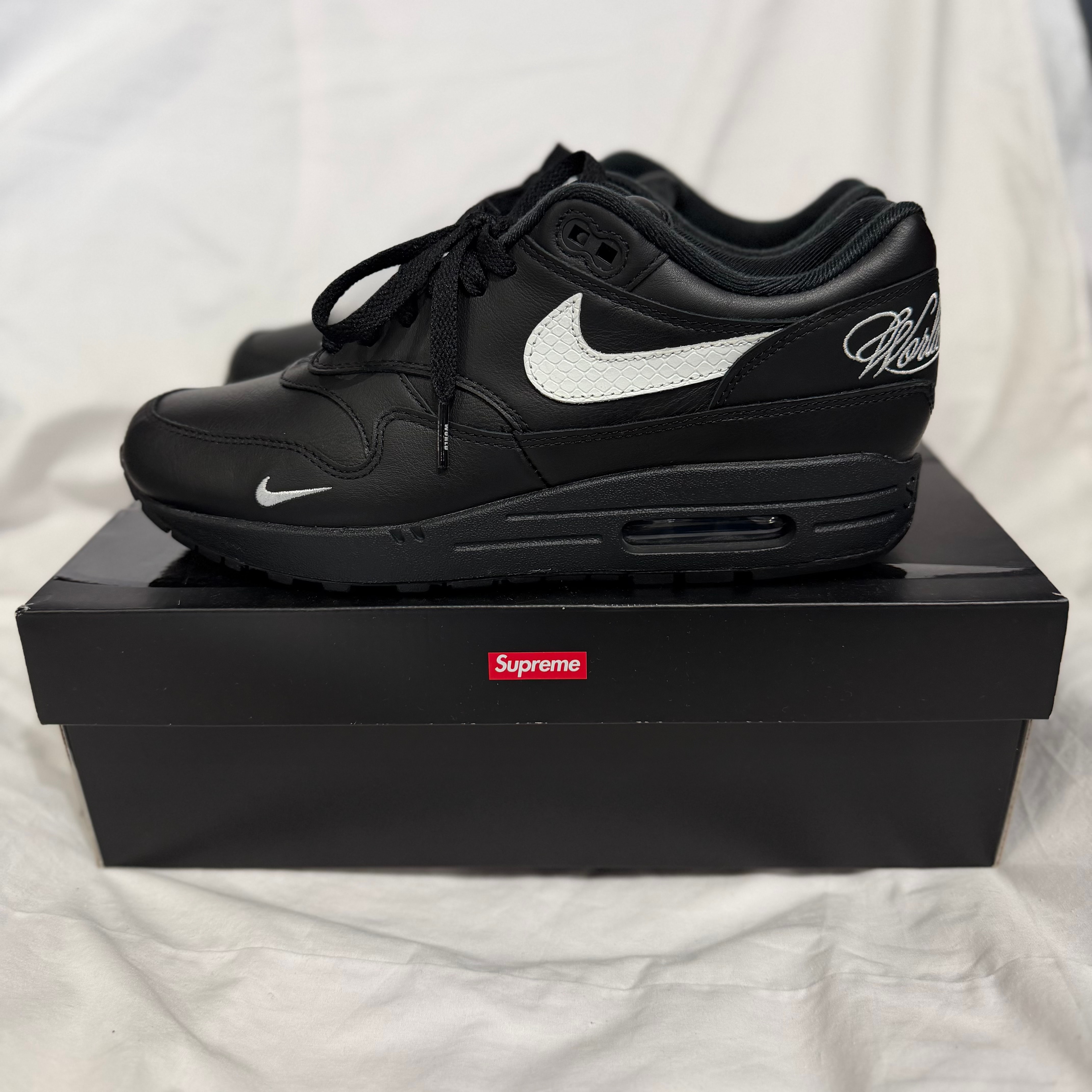 Supreme × Nike Air Max 1 '87 SP "Black" (25SS Week4)