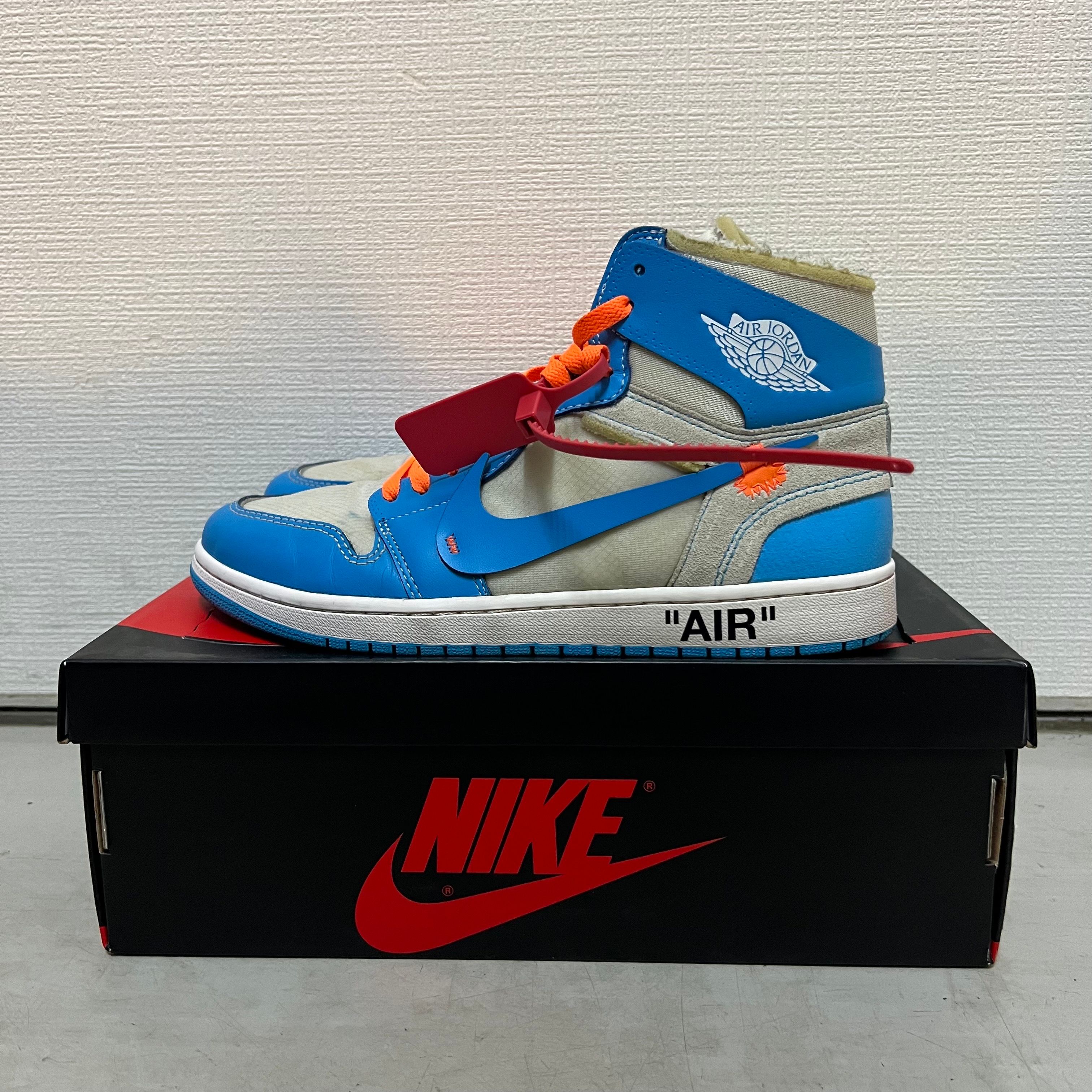 Off-White × Nike Air Jordan 1 High UNC "White/Dark Powder Blue"
