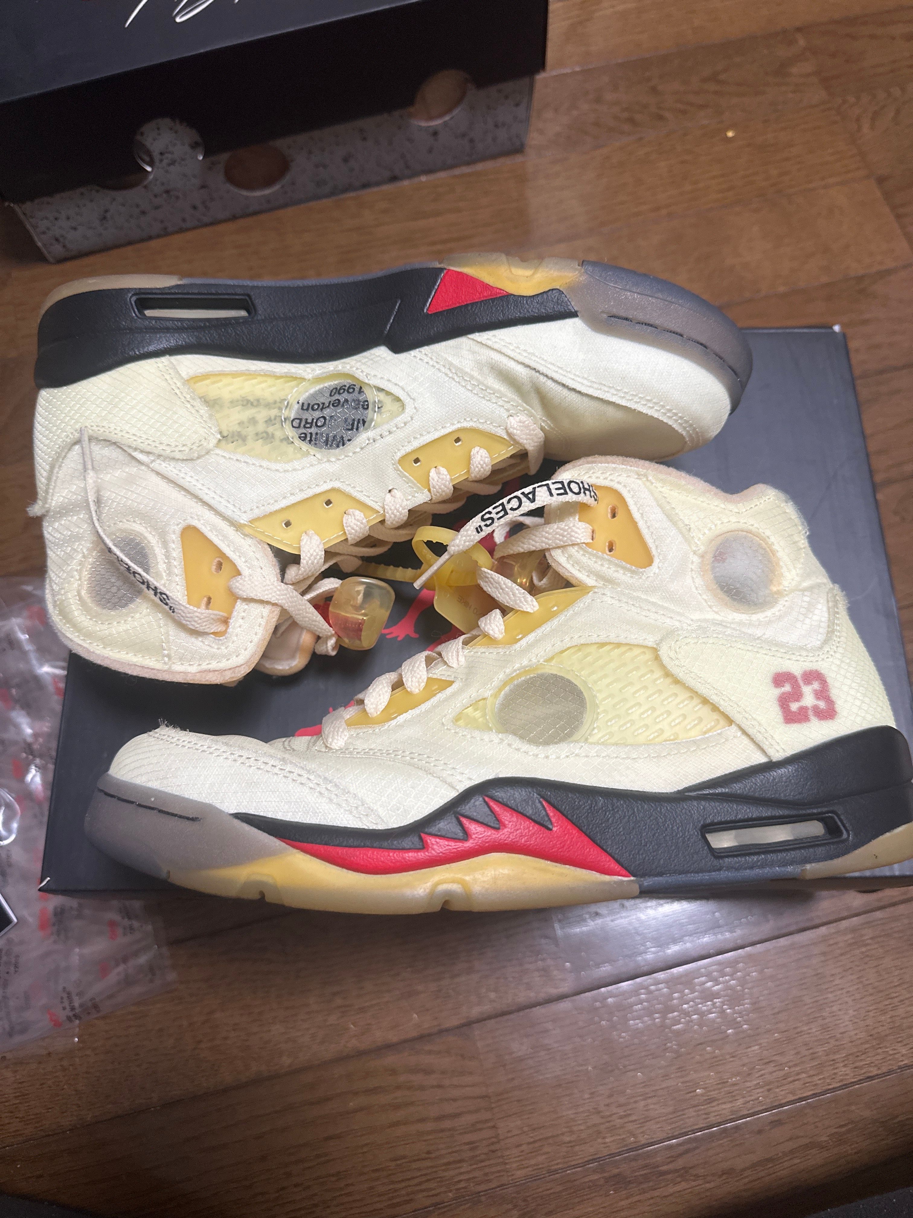 Off-White × Nike Air Jordan 5 "Sail"  