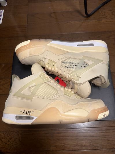 Off-White × Nike Women's Air Jordan 4 SP "Sail"