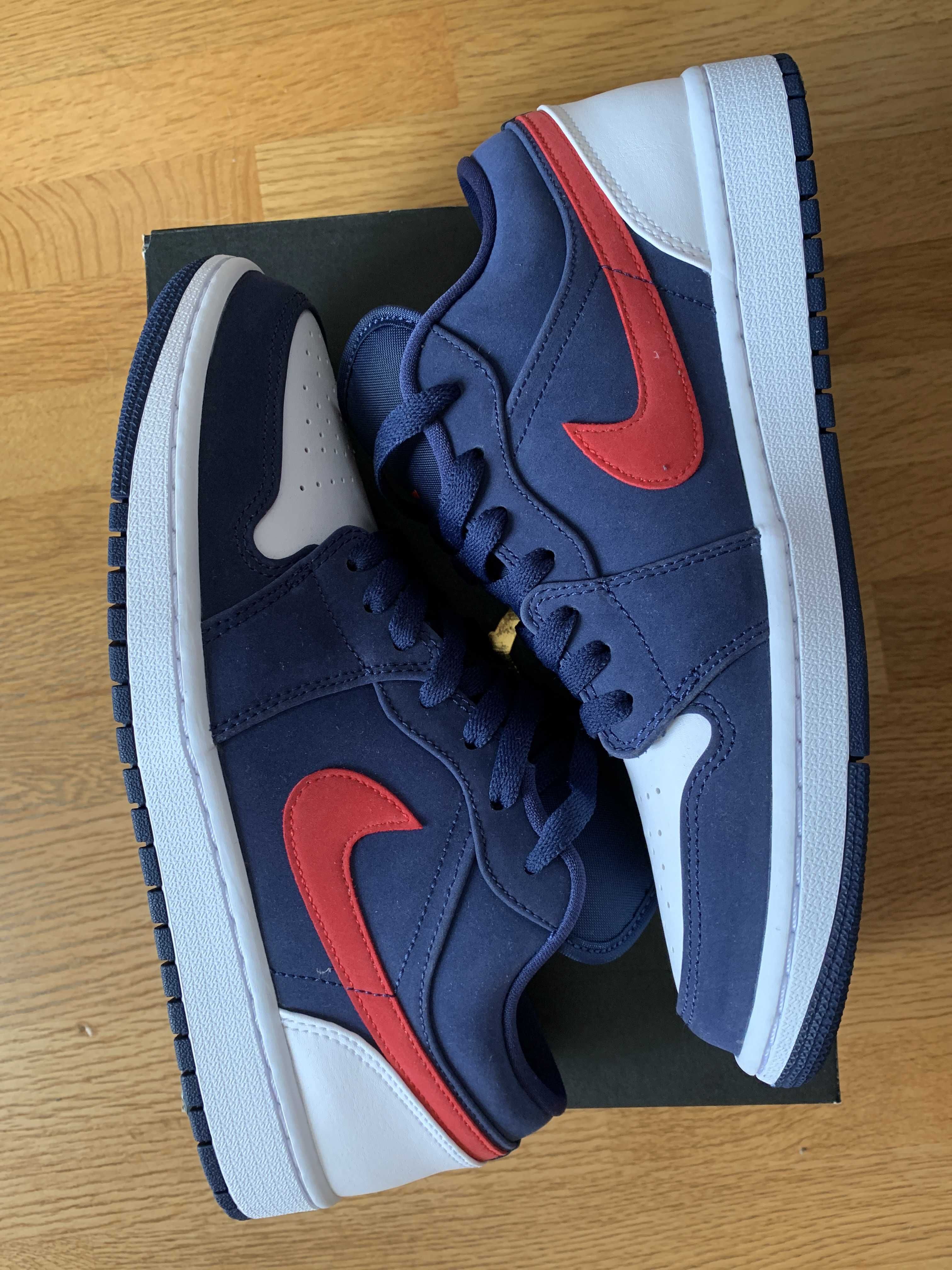 NIKE AIR JORDAN 1 LOW SE "NAVY/RED"