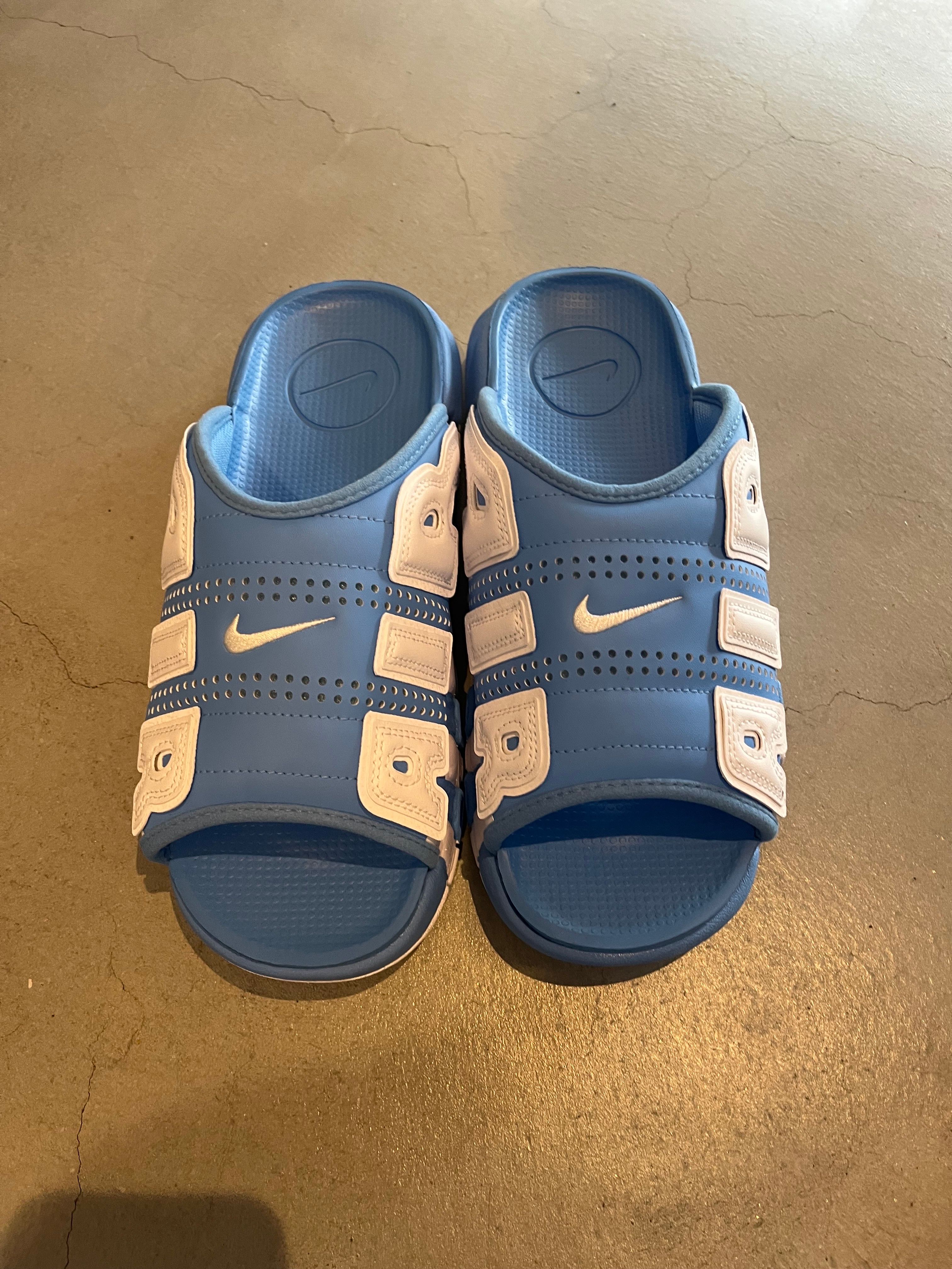 Nike Air More Uptempo Slide "University Blue" (FD9883-400/FD9884-400)