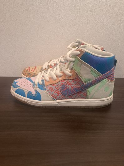 THOMAS CAMPBELL × Nike SB Dunk High "Ice Jade/Circuit Orange-Sail"