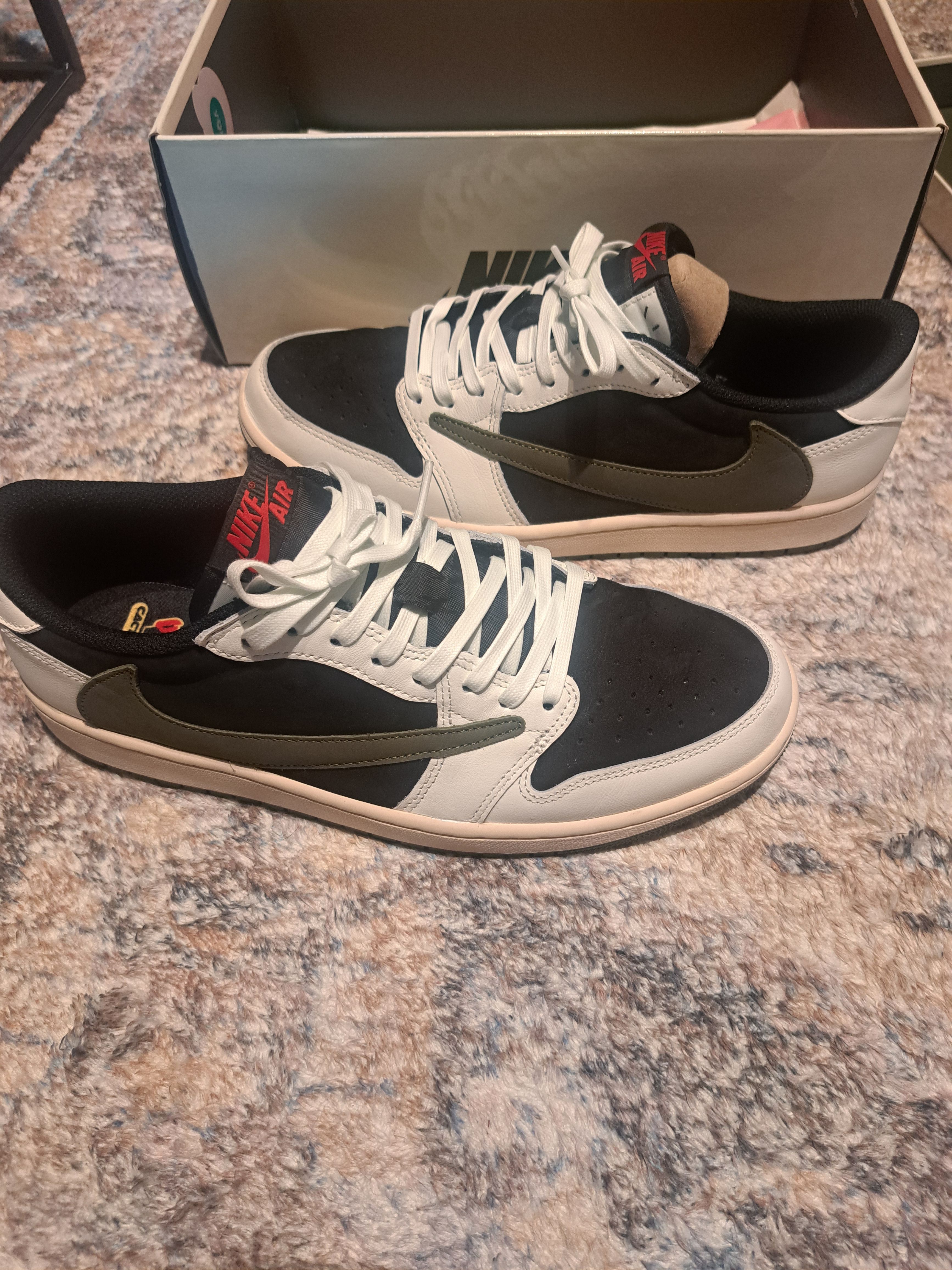 Travis Scott × Nike Women's Air Jordan 1 Low OG "Medium Olive"