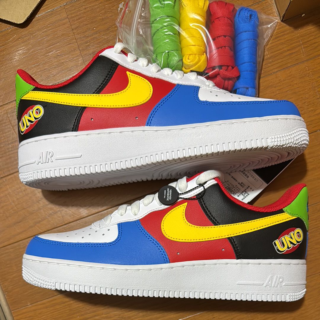 UNO x Nike Air Force 1 Low "White/Yellow/University Red"