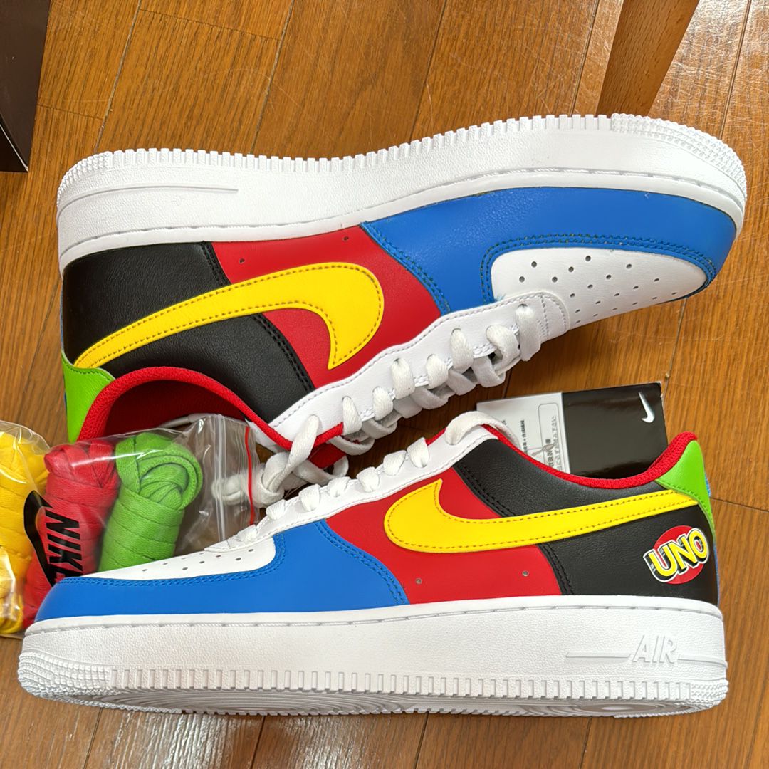UNO x Nike Air Force 1 Low "White/Yellow/University Red"