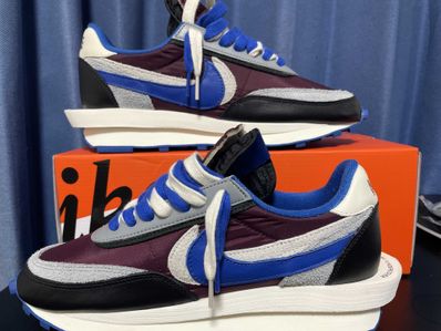 UNDERCOVER × sacai × Nike LD Waffle "Night Maroon/Pale Ivory-Ground Grey-Team Royal"