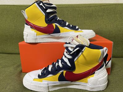 sacai × Nike Blazer Mid "Varsity Maize/Varsity Red"