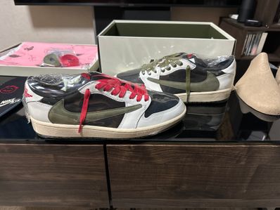 Travis Scott × Nike Women's Air Jordan 1 Low OG "Medium Olive"