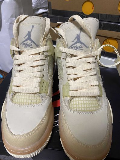 Off-White × Nike Women's Air Jordan 4 SP "Sail"